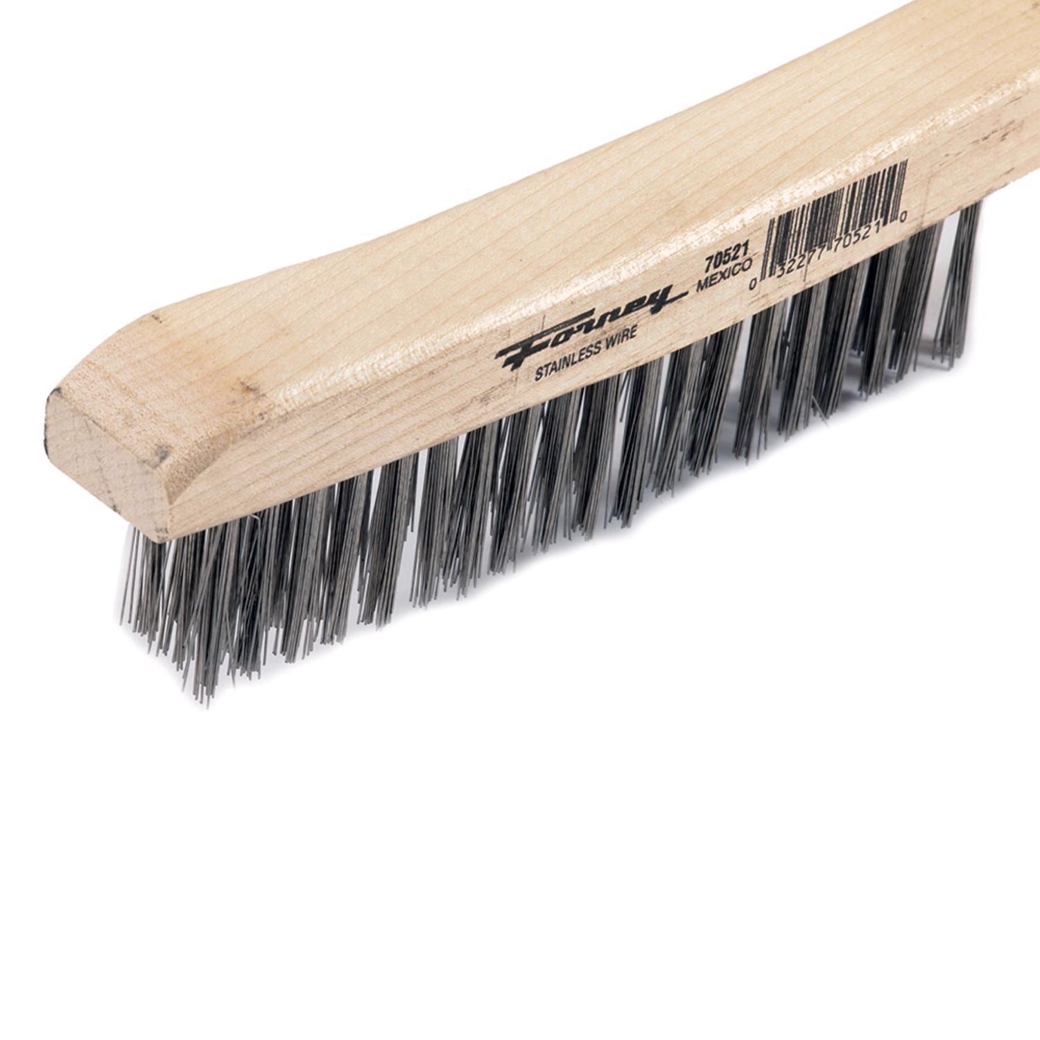 Forney 13-3/4 in. L X 2.25 in. W Scratch Brush Stainless Steel 1 pc