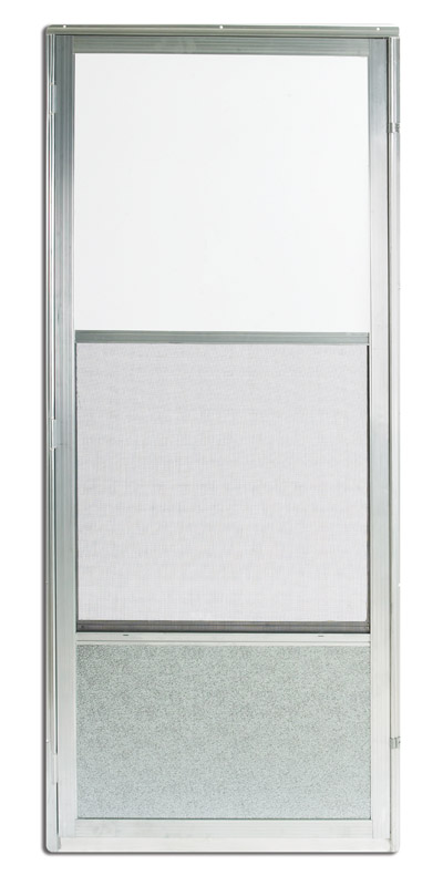 Croft Self-Storing Storm Door Self-Storing Imperial Style 161 80 in. x 36 in. Aluminum Left 36 in. 8