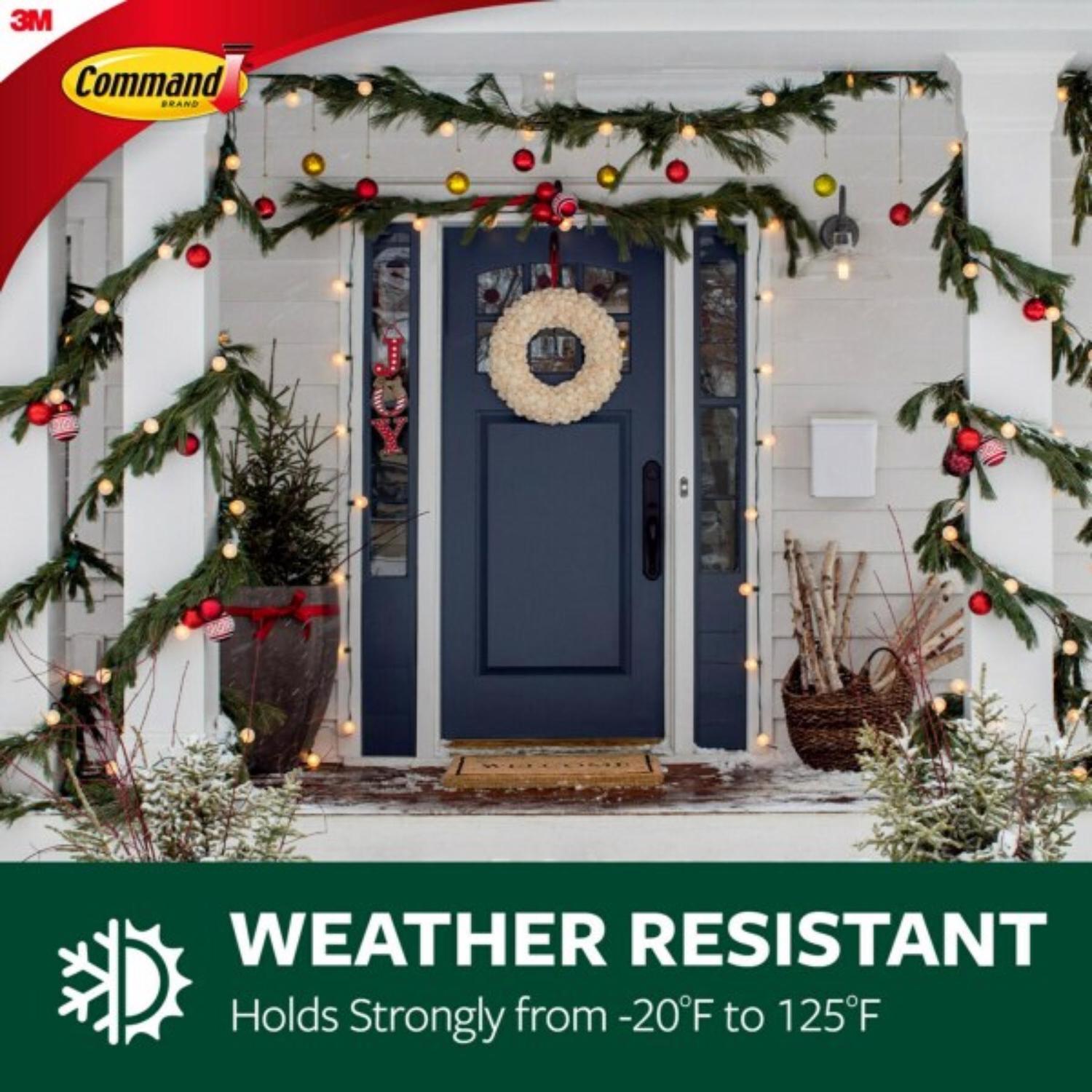 3M Command Medium Plastic Hook 1.625 in. L 2 pk