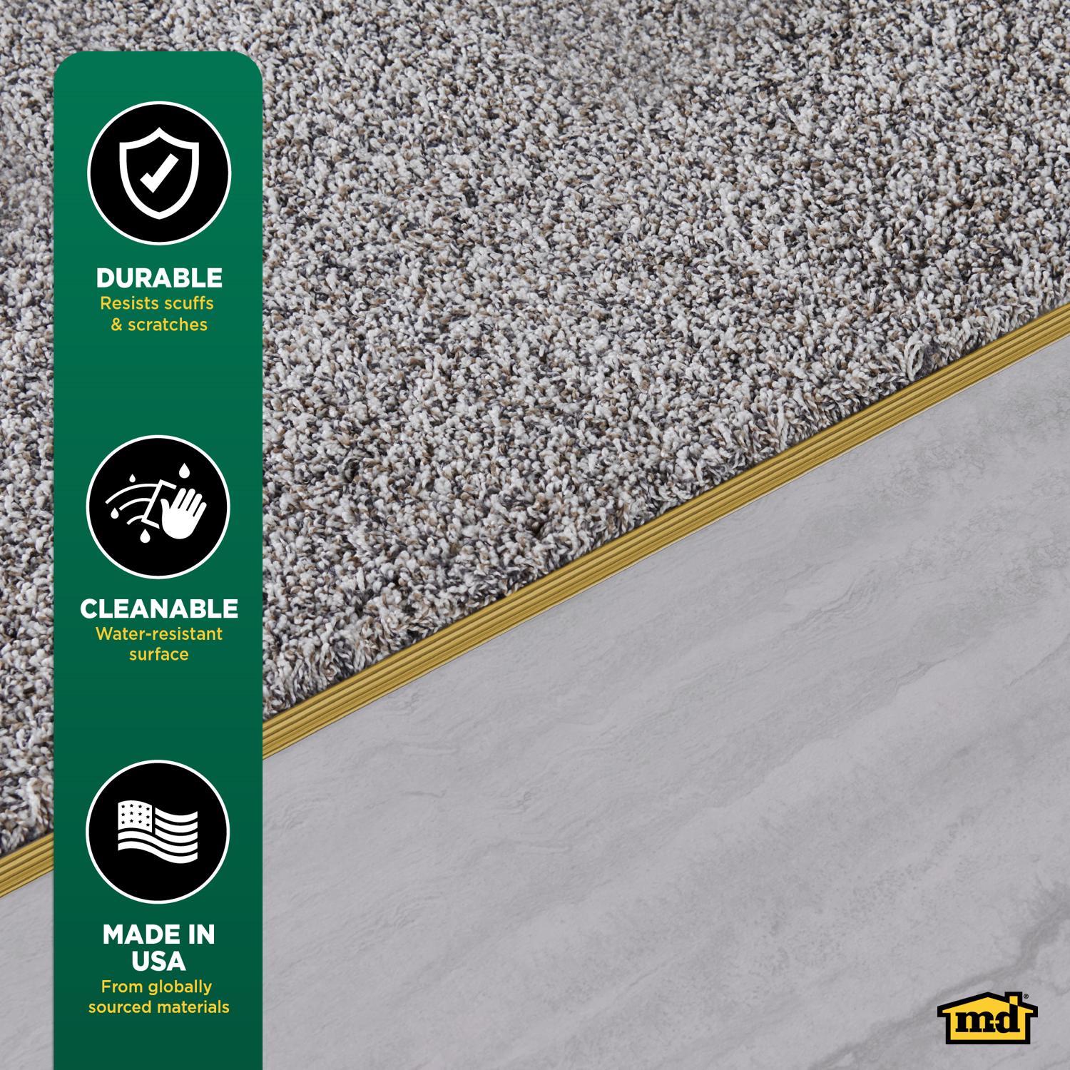 M-D Building Products 0.5 in. H X 1.375 in. W X 36 in. L Satin Brass Aluminum Carpet Gripper