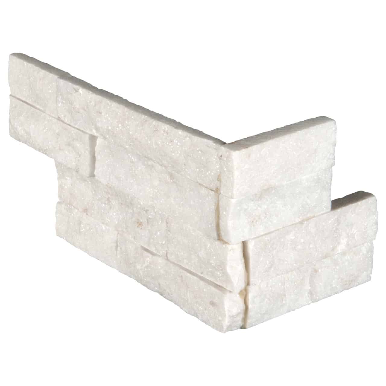 Arctic White Corner " L" Panel 6x18"