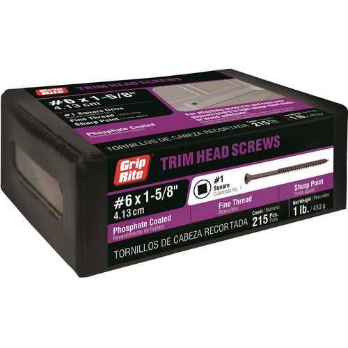 Grip-Rite Screw Trim Head 1-5/8" 1#