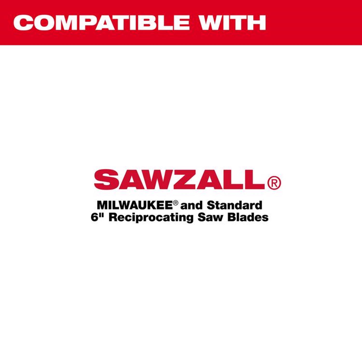 Milwaukee Sawzall 6 in. Bi-Metal Folding Jab Saw 8 TPI 1 pc