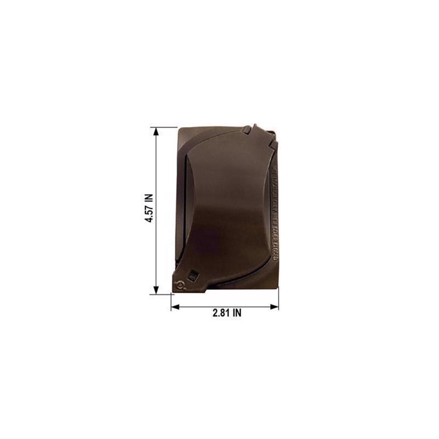 Sigma Engineered Solutions Rectangle Die-Cast Metal 1 gang 4.57 in. H X 2.81 in. W Universal Cover