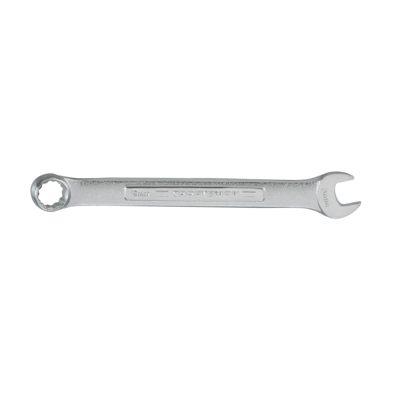 CRAFTSMAN 8 mm X 8 mm 12 Point Metric Combination Wrench 4.1 in. L 1 pc