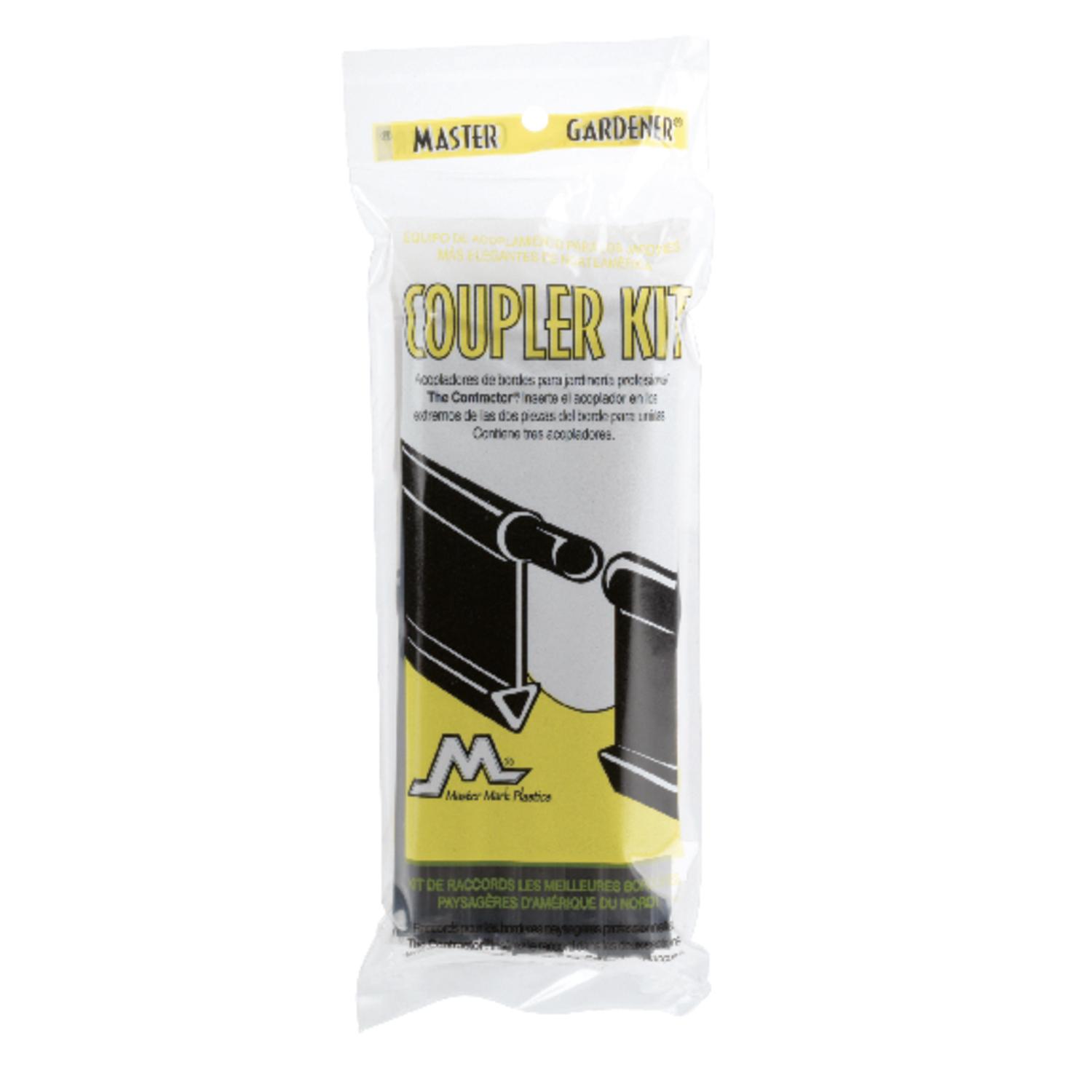 Master Mark Master Gardener 3 in. L X 8 in. H Plastic Black Edging Coupler Kit