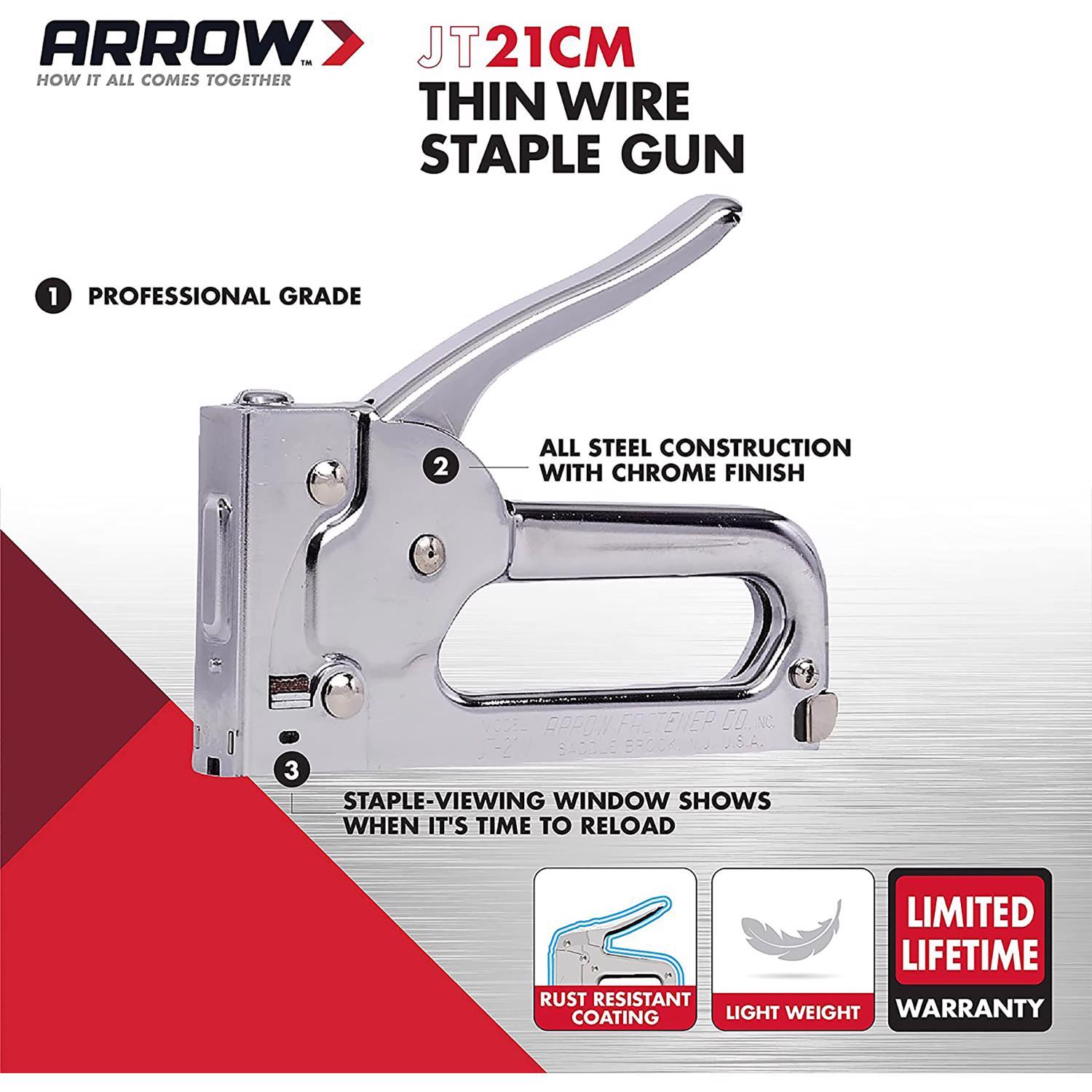 Arrow 7/16 in. Narrow Staple Gun JT21