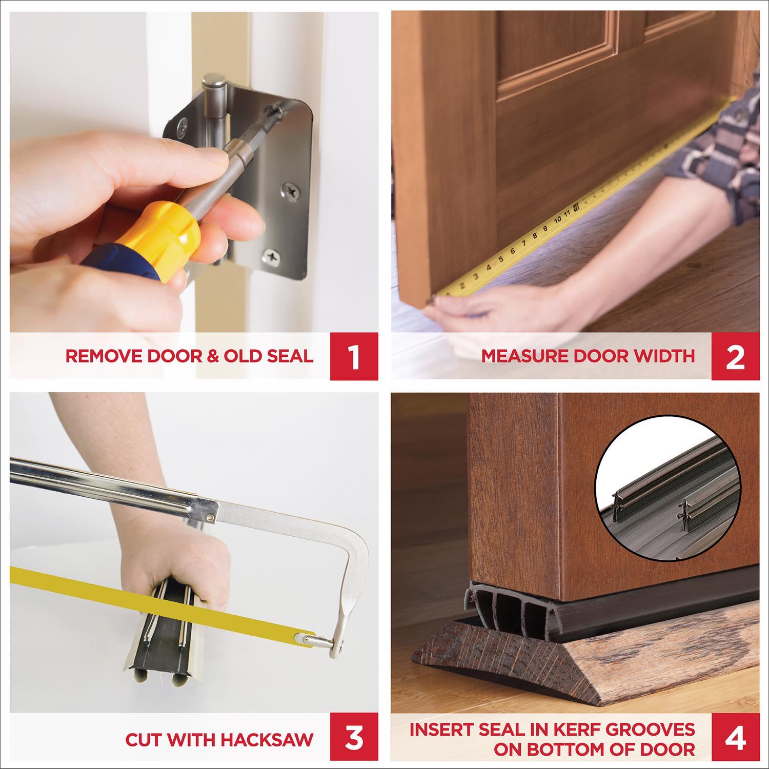 M-D Building Products Brown Vinyl Weatherstrip For Doors 36 in. L X 0.5 in.