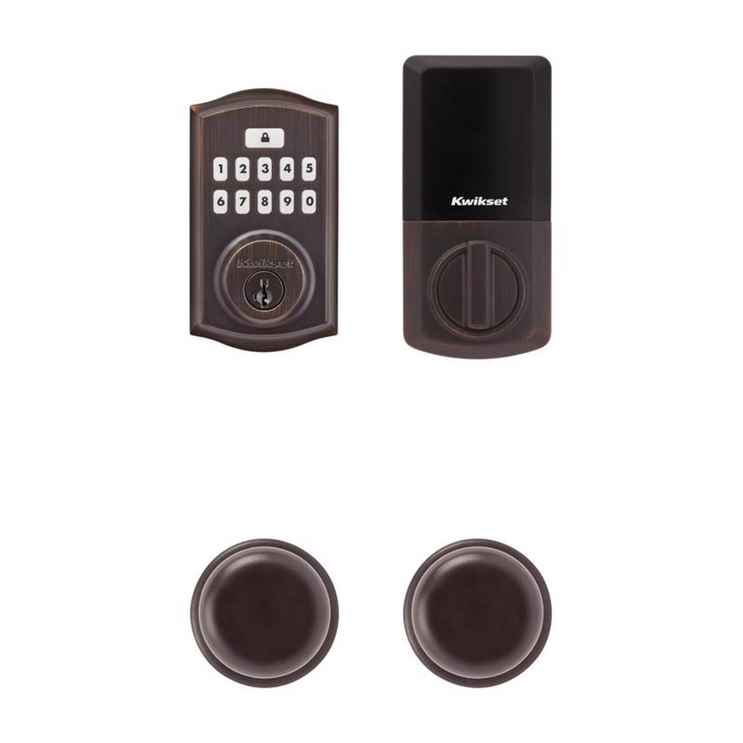 Kwikset SmartCode Venetian Bronze Metal Electronic Touch Pad Deadbolt
