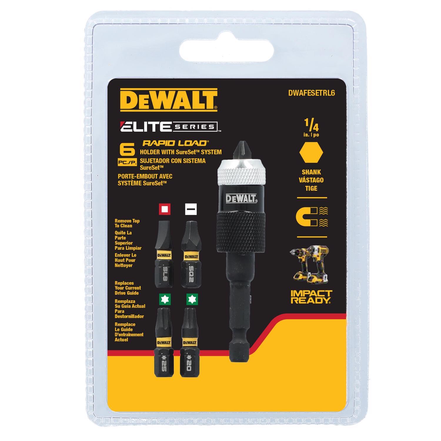 DeWalt Rapid Load 2 in. L Screwdriving Set Heat-Treated Steel 6 pc