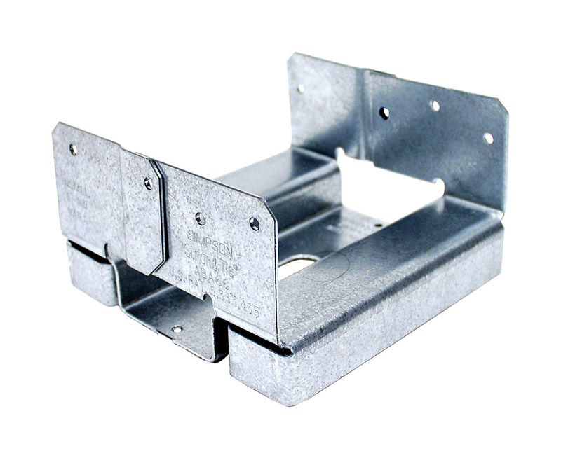 Simpson Strong-Tie Galvanized Steel Post Base 6 in. H x 6 in. W 14 Ga.