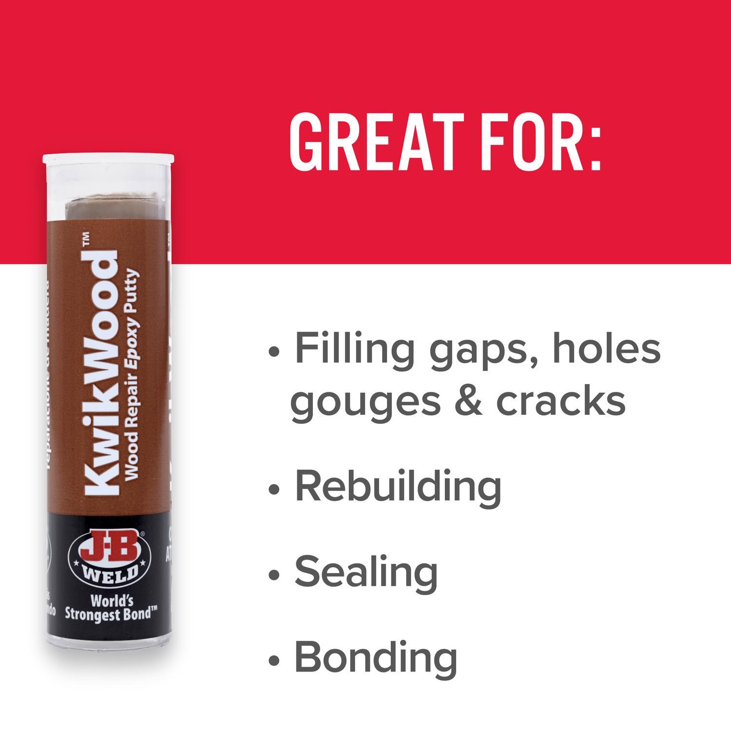 J-B Weld KwikWood Tan Putty Stick 1 oz