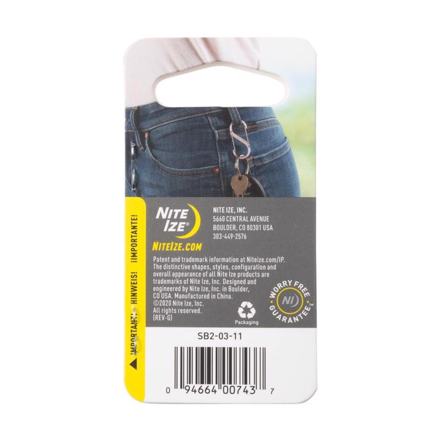 Nite Ize S-Biner Stainless Steel Silver Dual Carabiner S-Biner
