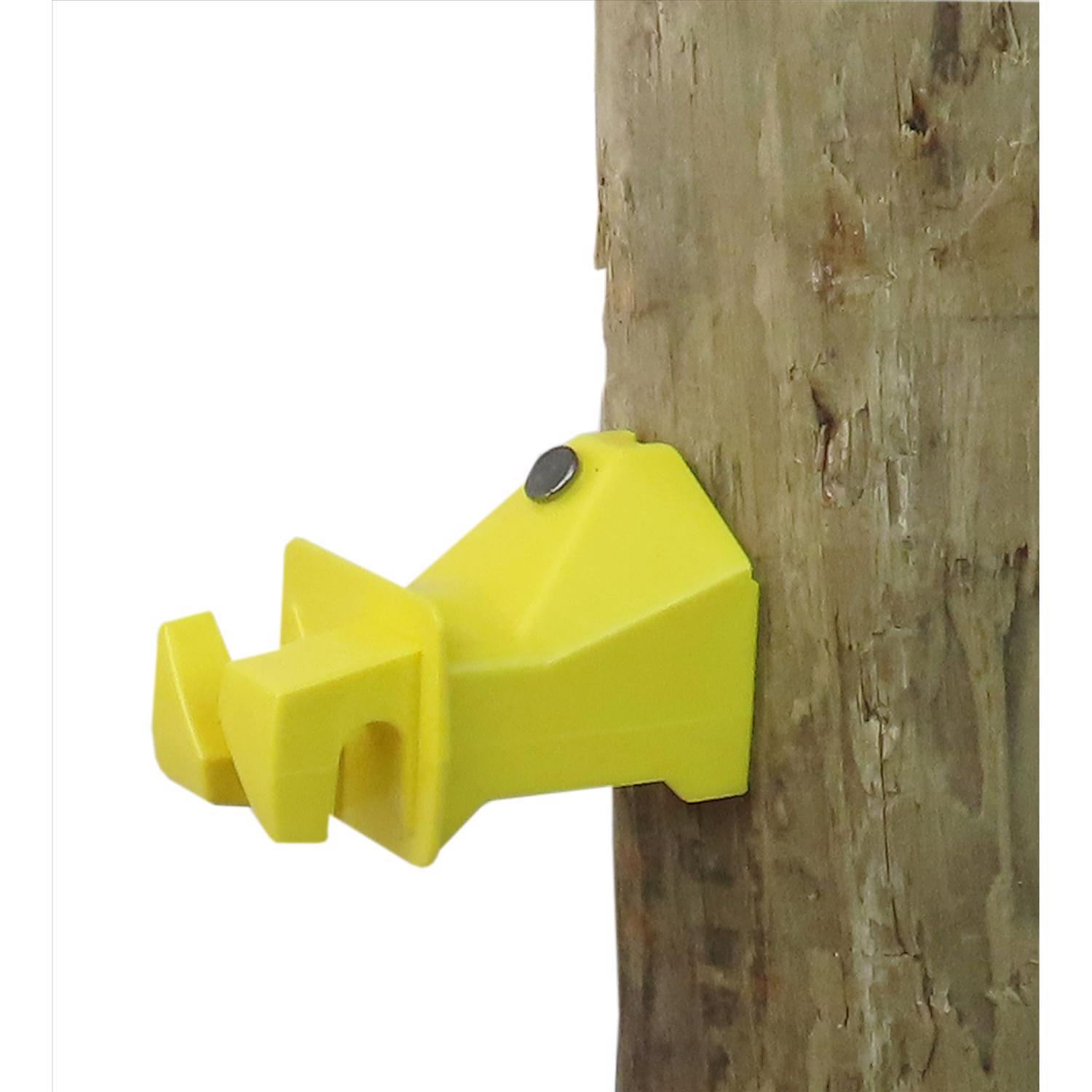 Dare Snug Wood Post Insulator Yellow