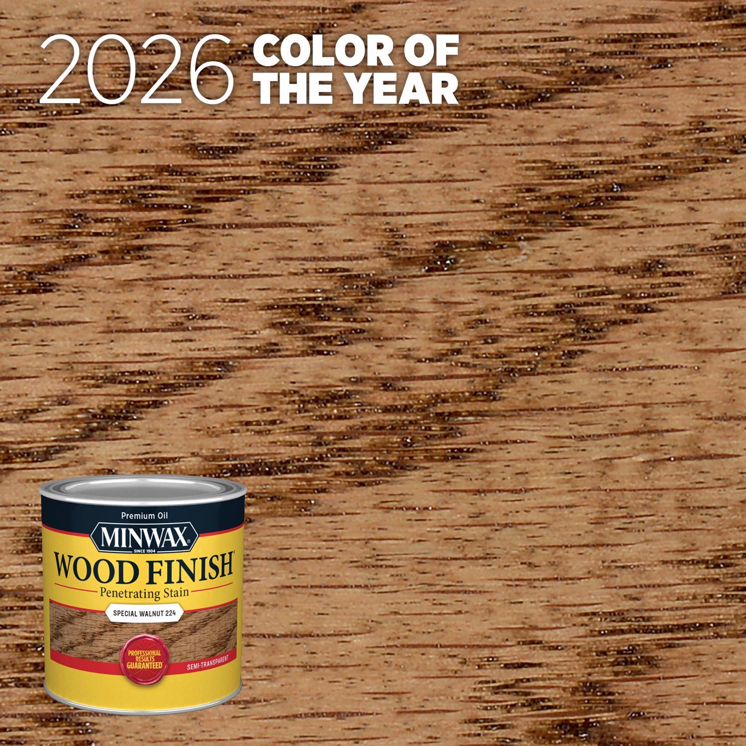 Minwax Wood Finish Semi-Transparent Special Walnut Oil-Based Penetrating Wood Stain 1/2 pt
