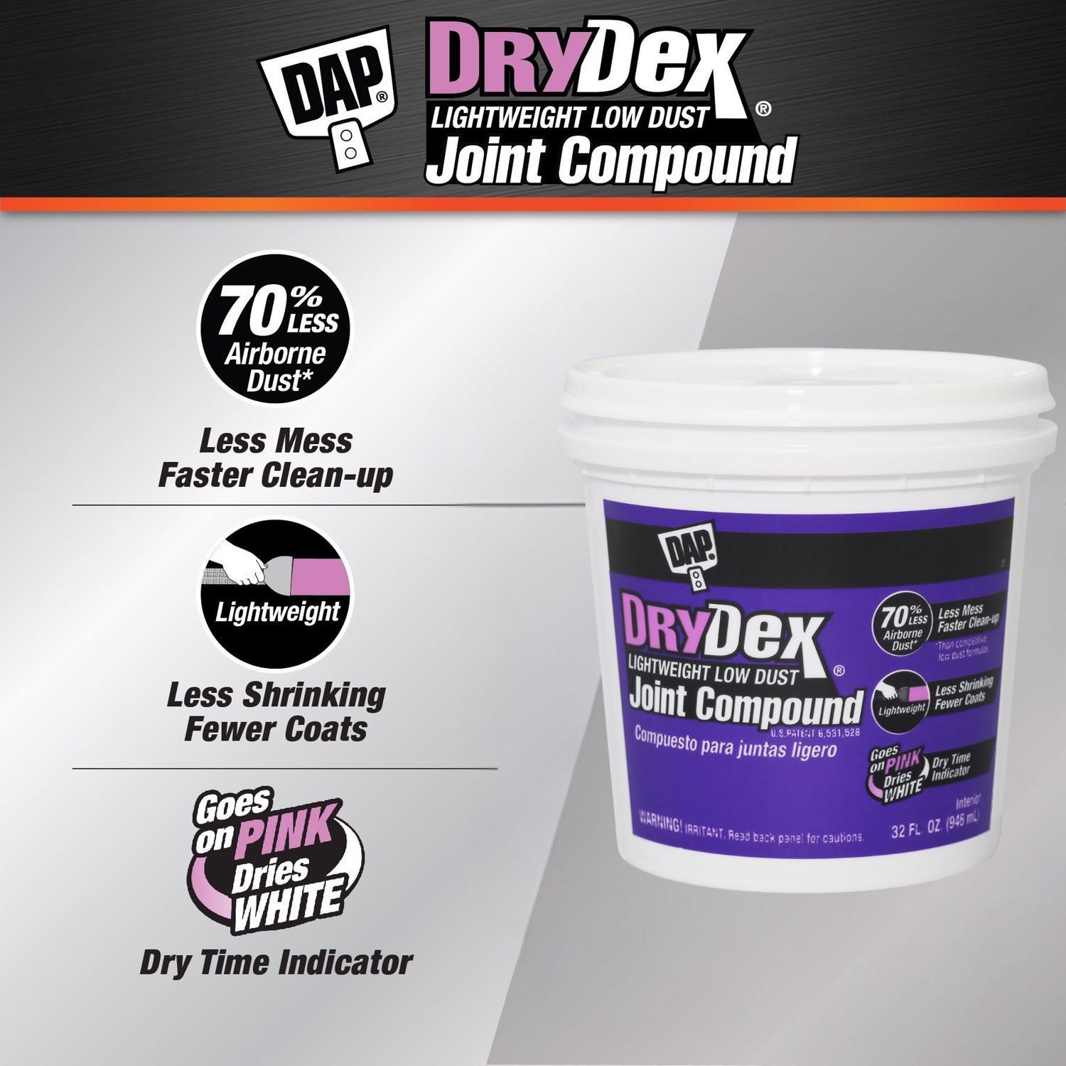 DAP DryDex Pink All Purpose Dust Control Joint Compound 32 oz