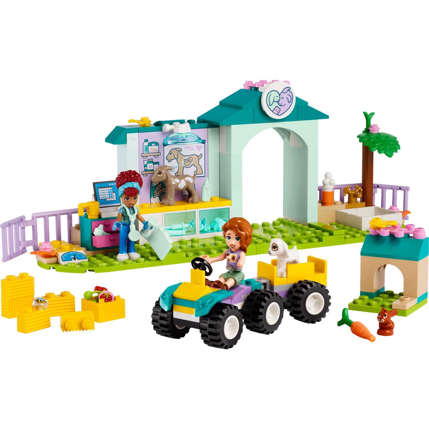 LEGO Friends Farm Animal Vet Clinic Building Set Multicolor
