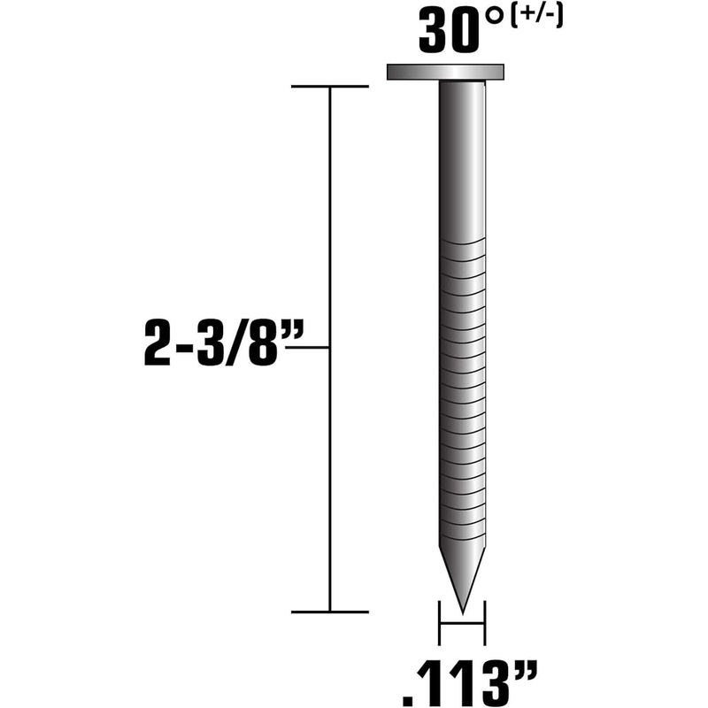 Metabo HPT Framing Nails, 2-3/8in. x 0.113in., 2000 Count