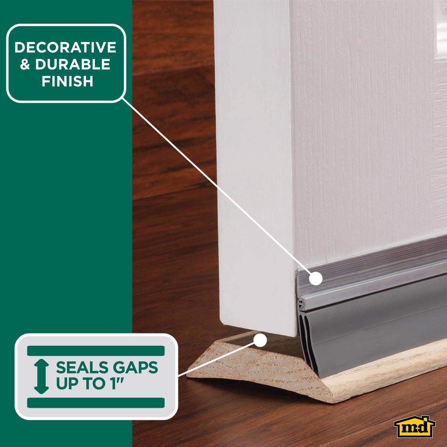 M-D Building Products CINCH Silver Aluminum/Vinyl Weatherstrip For Doors 36 in. L X 2 in.