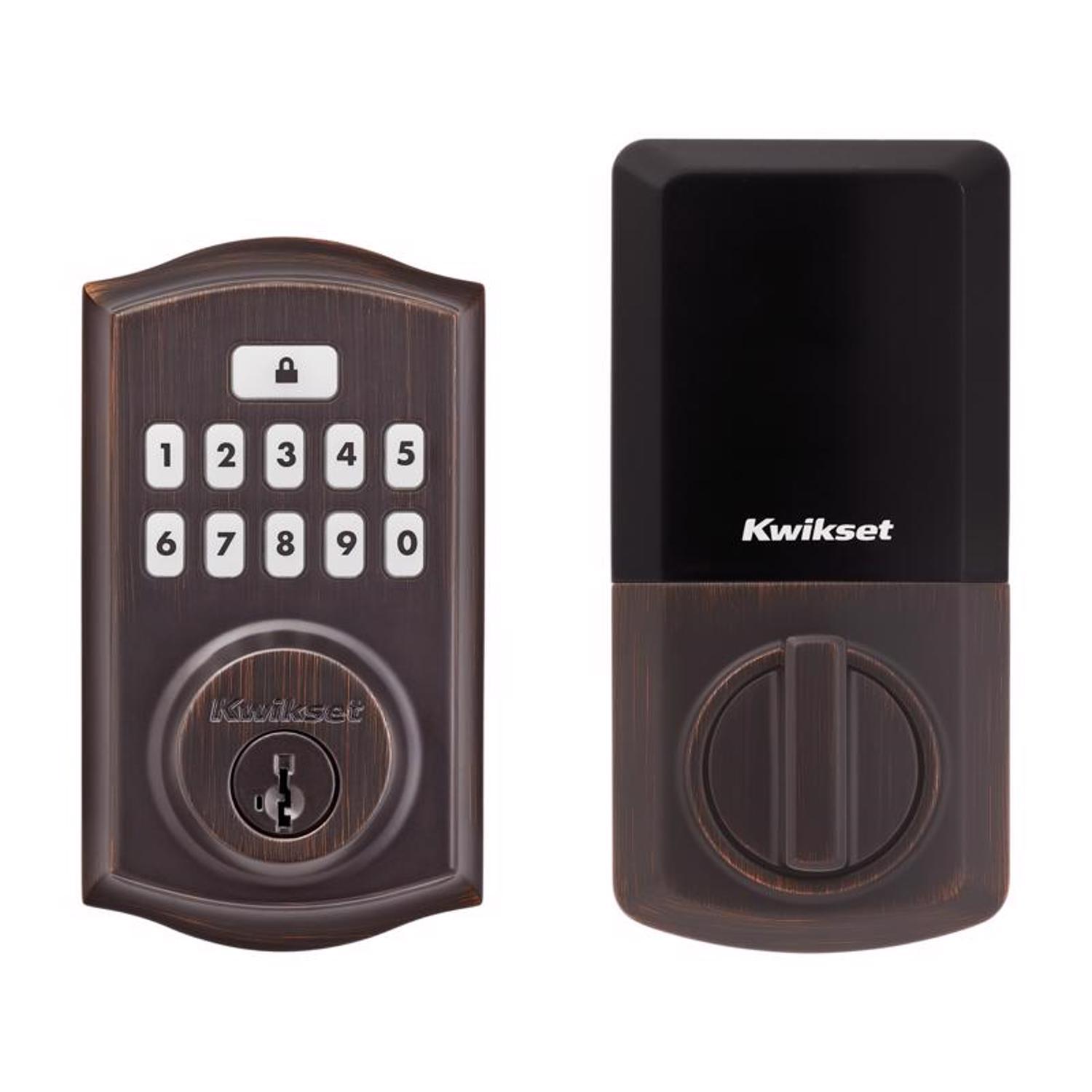 Kwikset SmartCode Venetian Bronze Metal Electronic Touch Pad Deadbolt