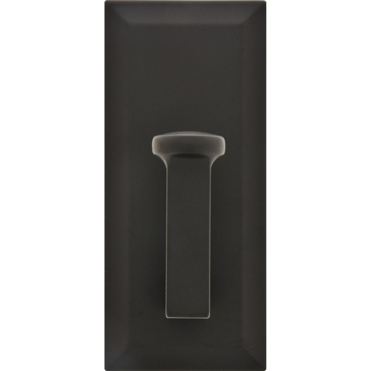 HILLMAN 3.5 in. L Oil Rubbed Bronze Brown Steel Decorative Hooks 25 lb. cap. 1 pk
