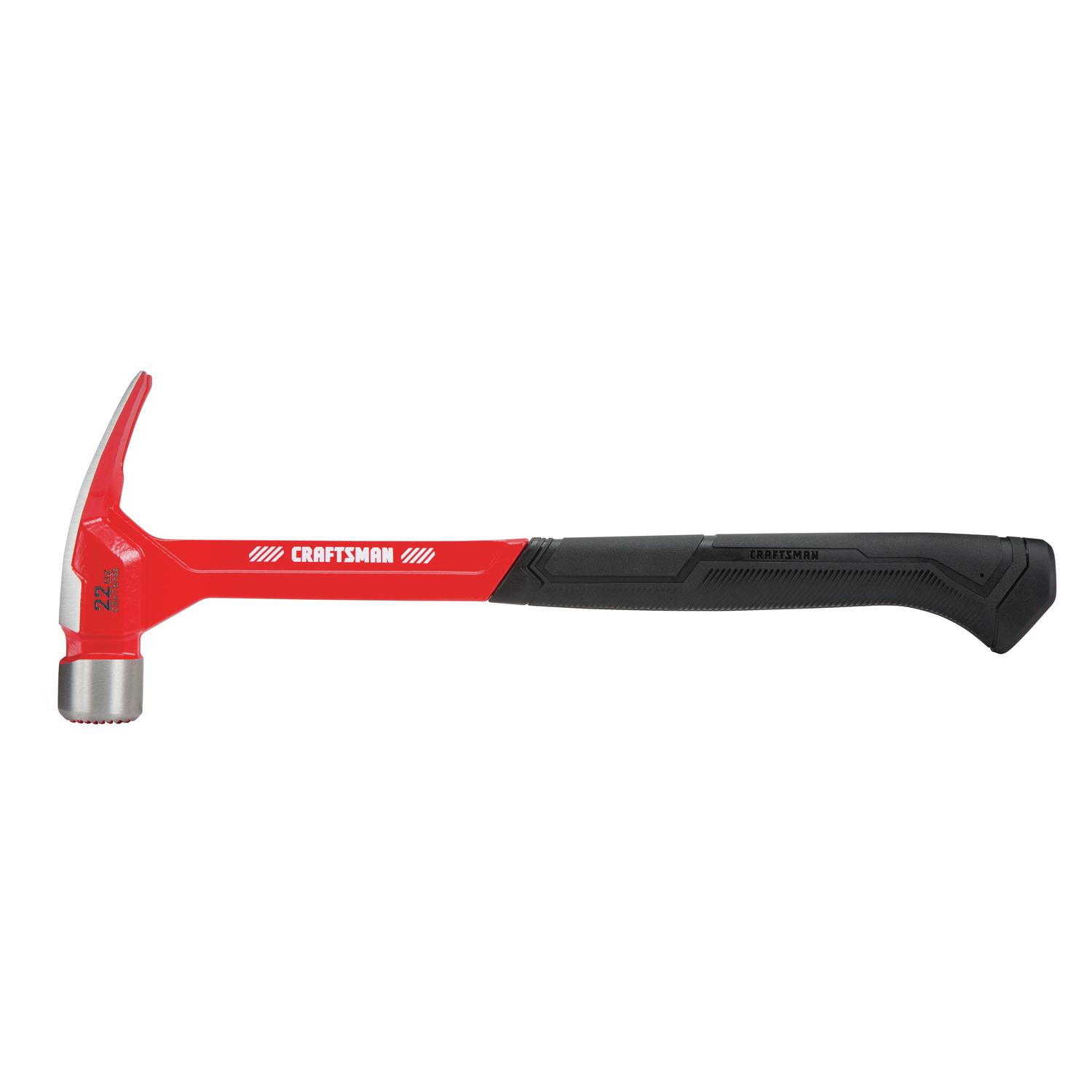 CRAFTSMAN 22 oz Milled Face Framing Hammer 9 in. Steel Handle