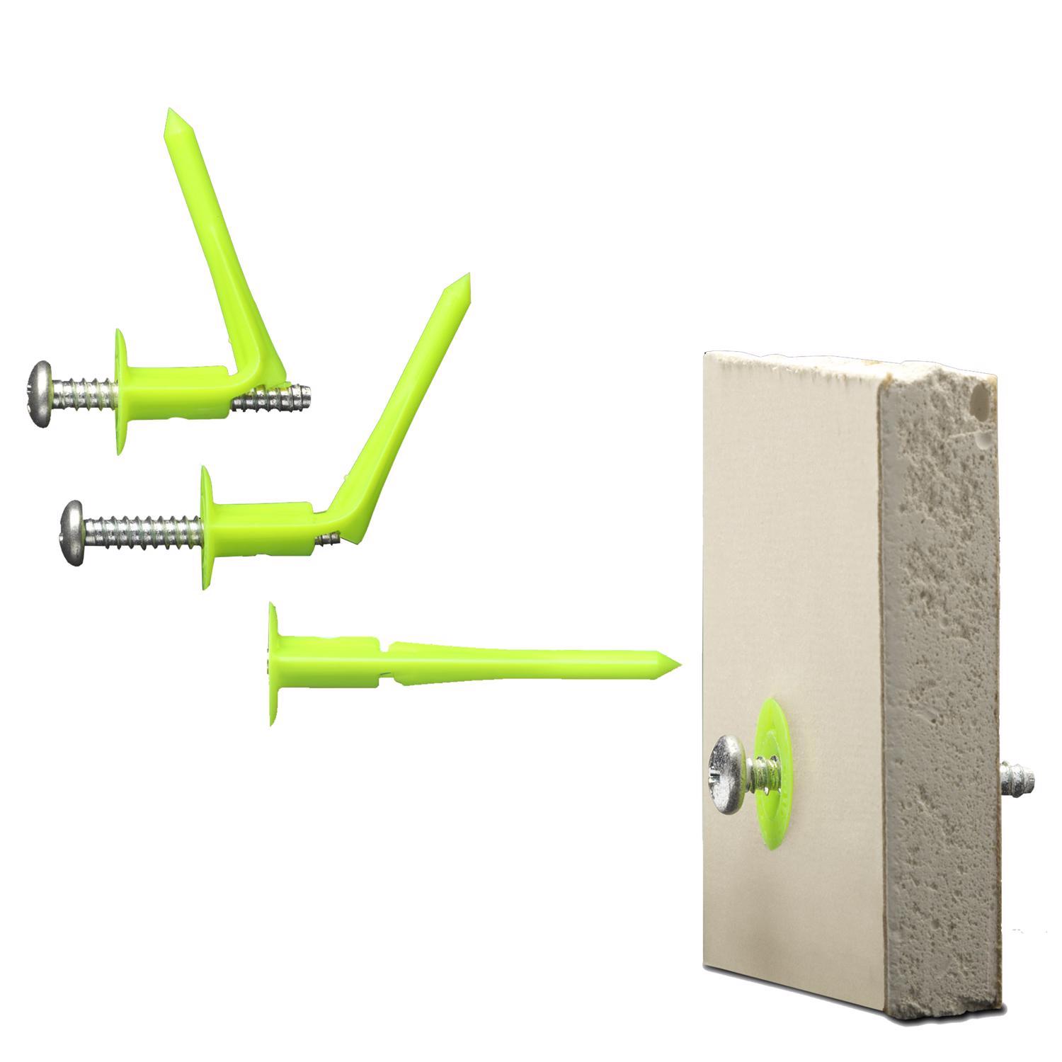 WallClaw Anchors LOC-N-LOAD.25 in. D X 2 in. L Plastic/Steel Pan Head Wallboard Anchors 10 pk