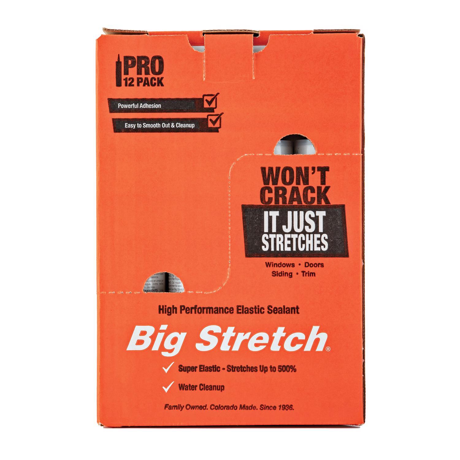 Sashco Big Stretch Dark Brown Elastomeric Acrylic Latex Door/Siding/ Window Caulk 10.5 oz