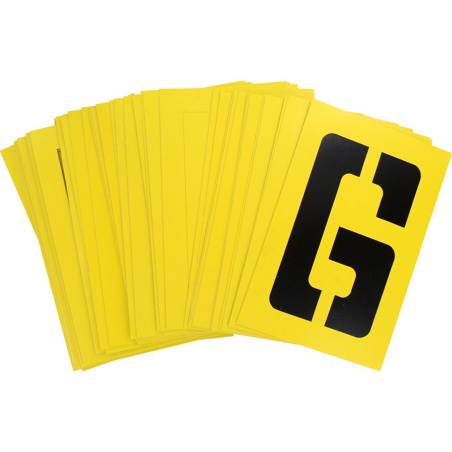 HILLMAN 6 in. Card Stock Letter and Number Stencil Pack 6 in. Stencil Set 36 pk