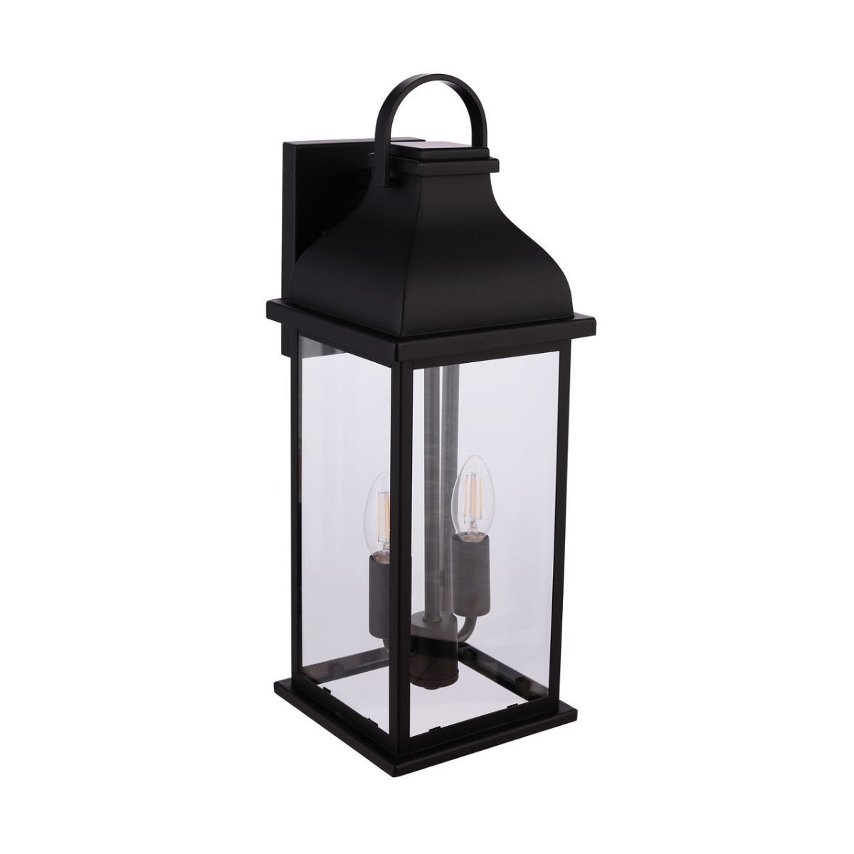 Craftmade Bent Tree 2 Light Outdoor Wall Lantern in Midnight