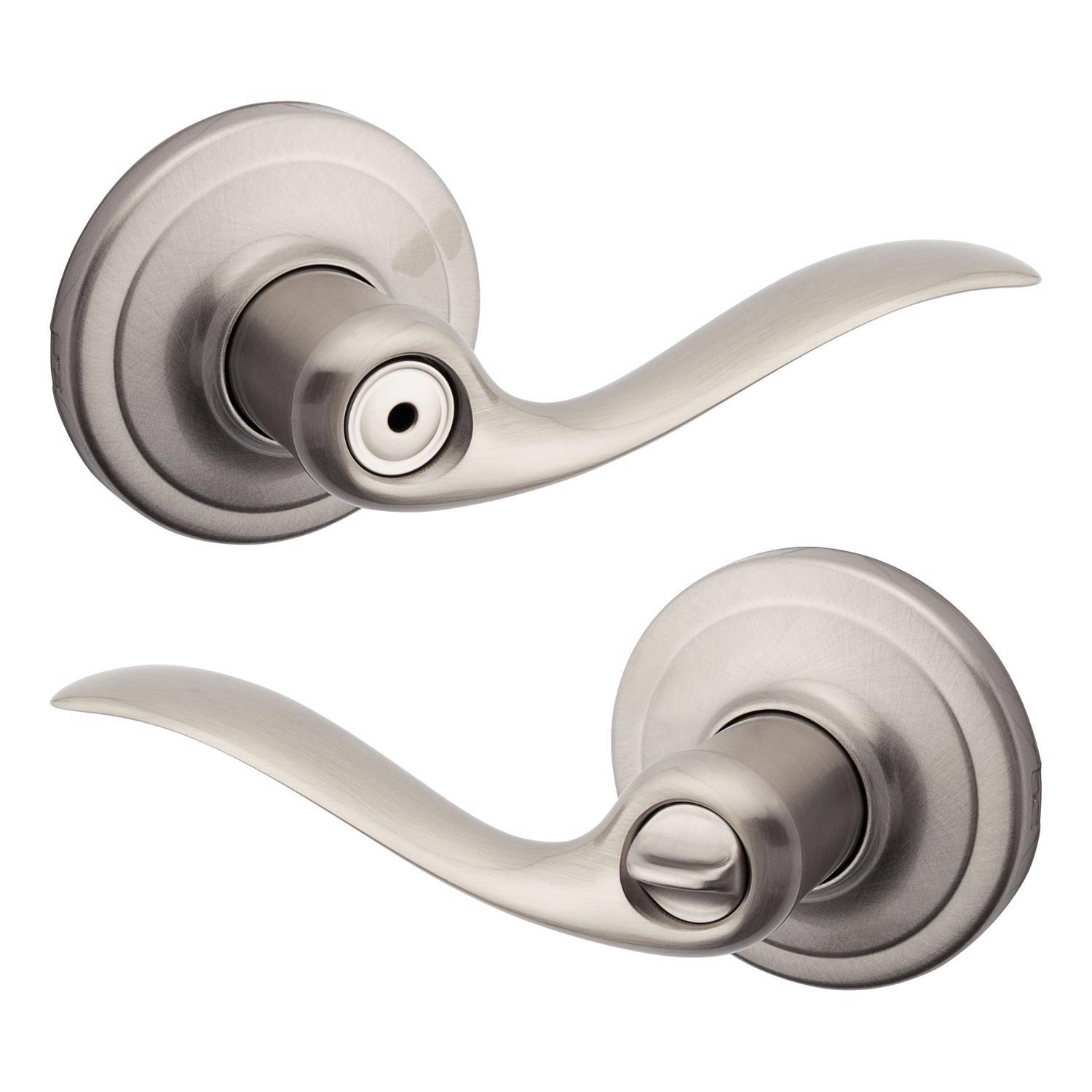 Kwikset Tustin Satin Nickel Privacy Lockset 1-3/4 in.
