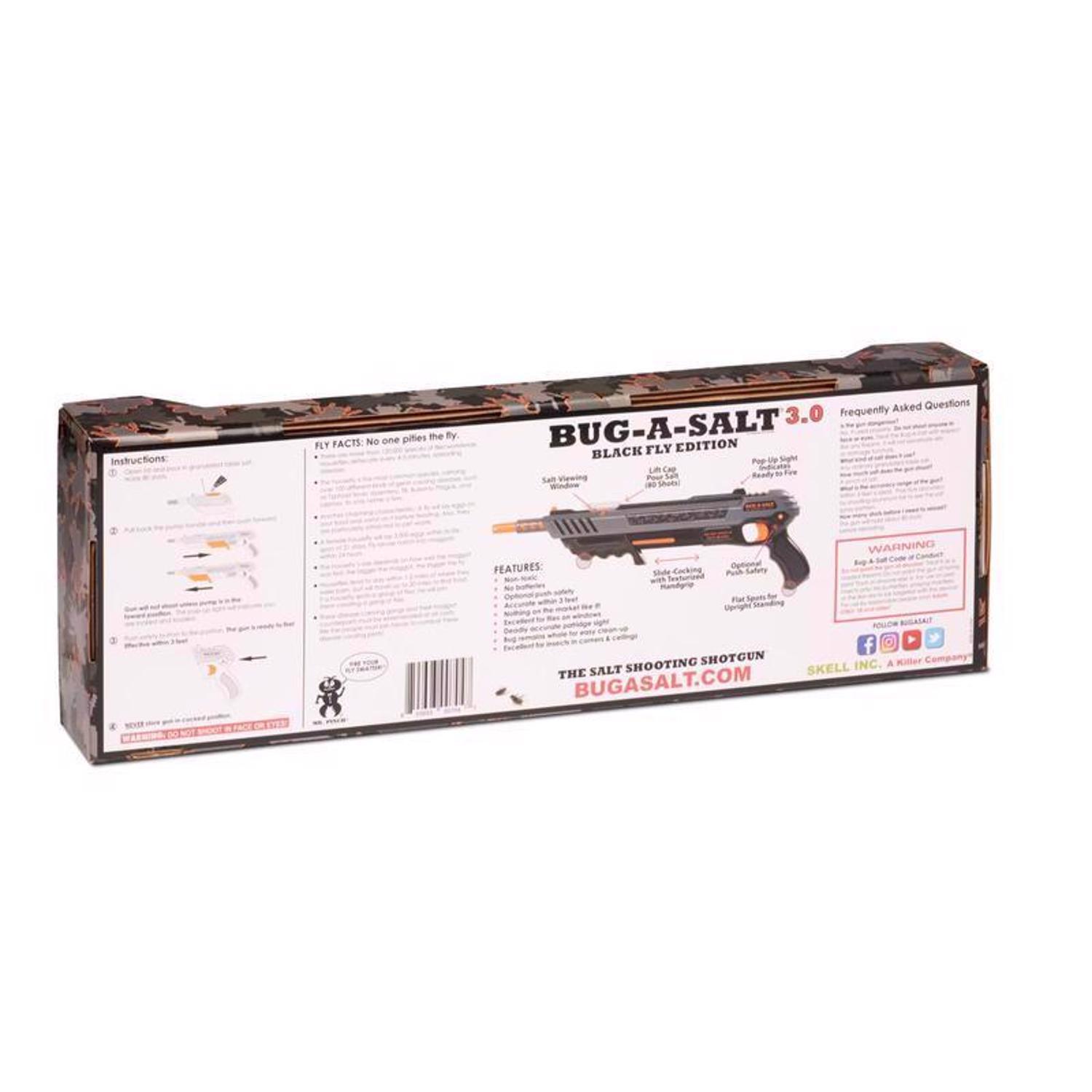 Bug-A-Salt Fly Edition 3.0 Plastic Gray/Black