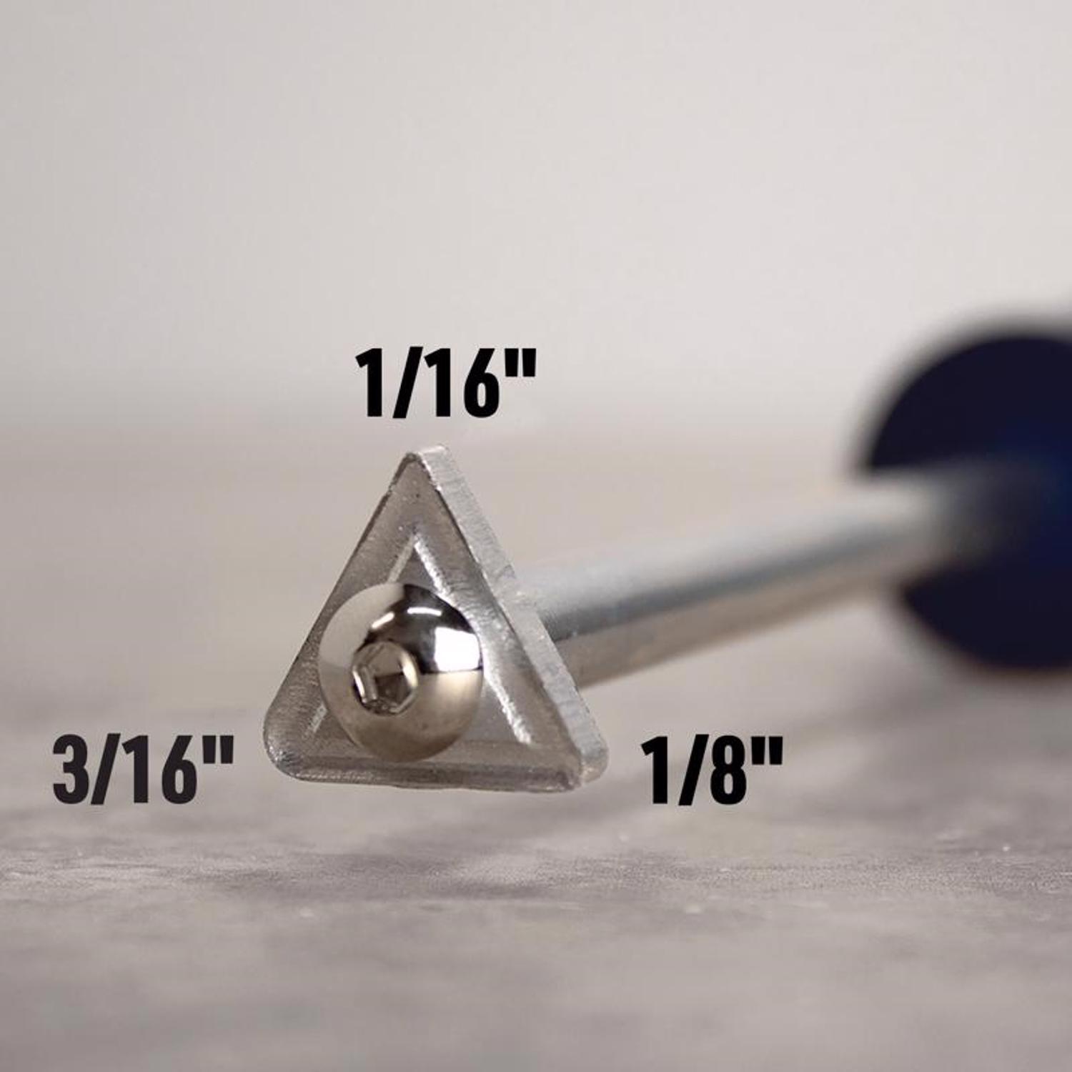 QEP 1.26 in. H X 1.25 in. W X 10 in. L Carbide Grout Removal Tool 1 pk