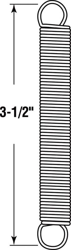 Prime-Line 3-1/2 in. L X 7/16 in. D Extension Spring 2 pk