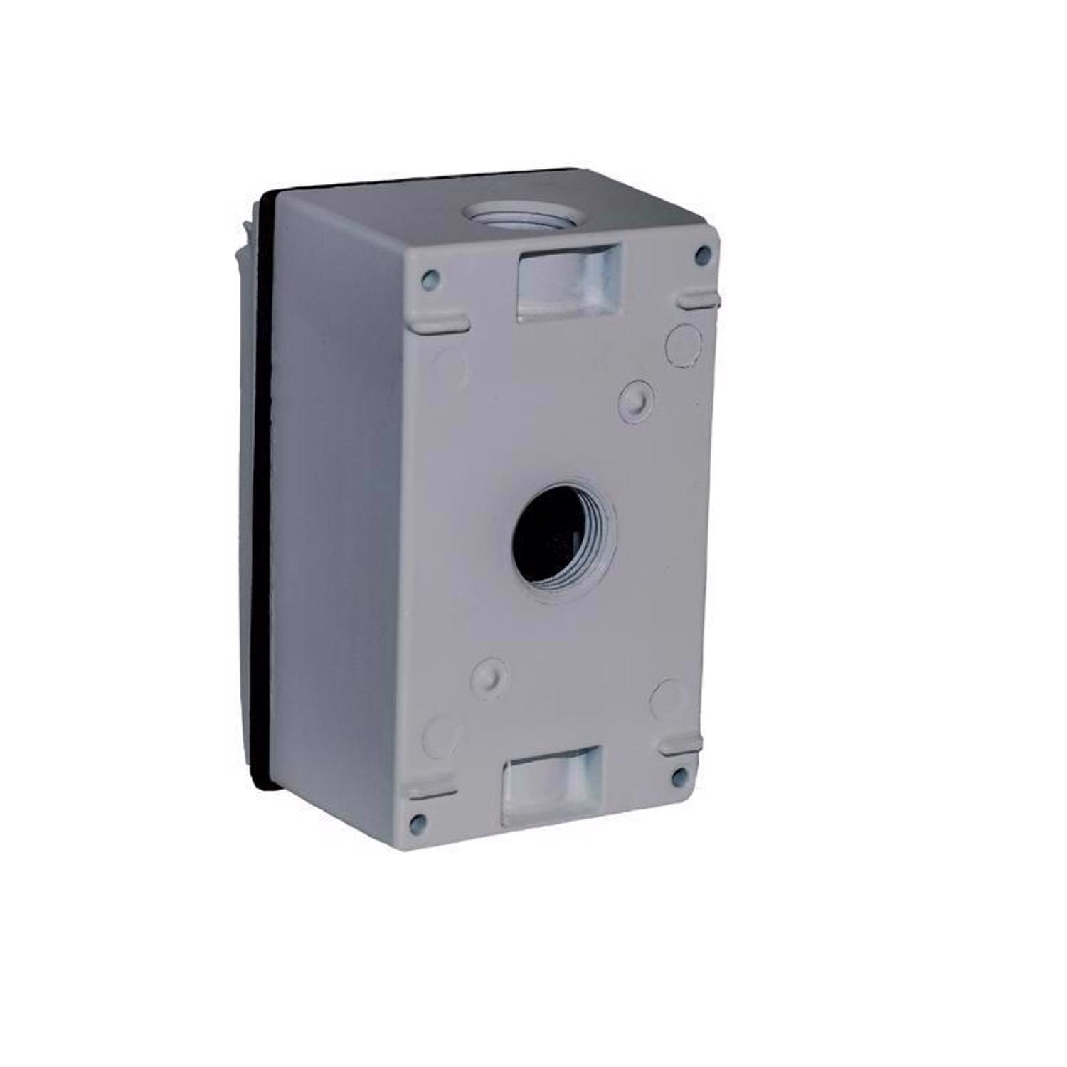 Sigma Engineered Solutions Rectangle Die-Cast Metal 1 gang 4.58 in. H X 2.83 in. W GFCI Outlet Kit