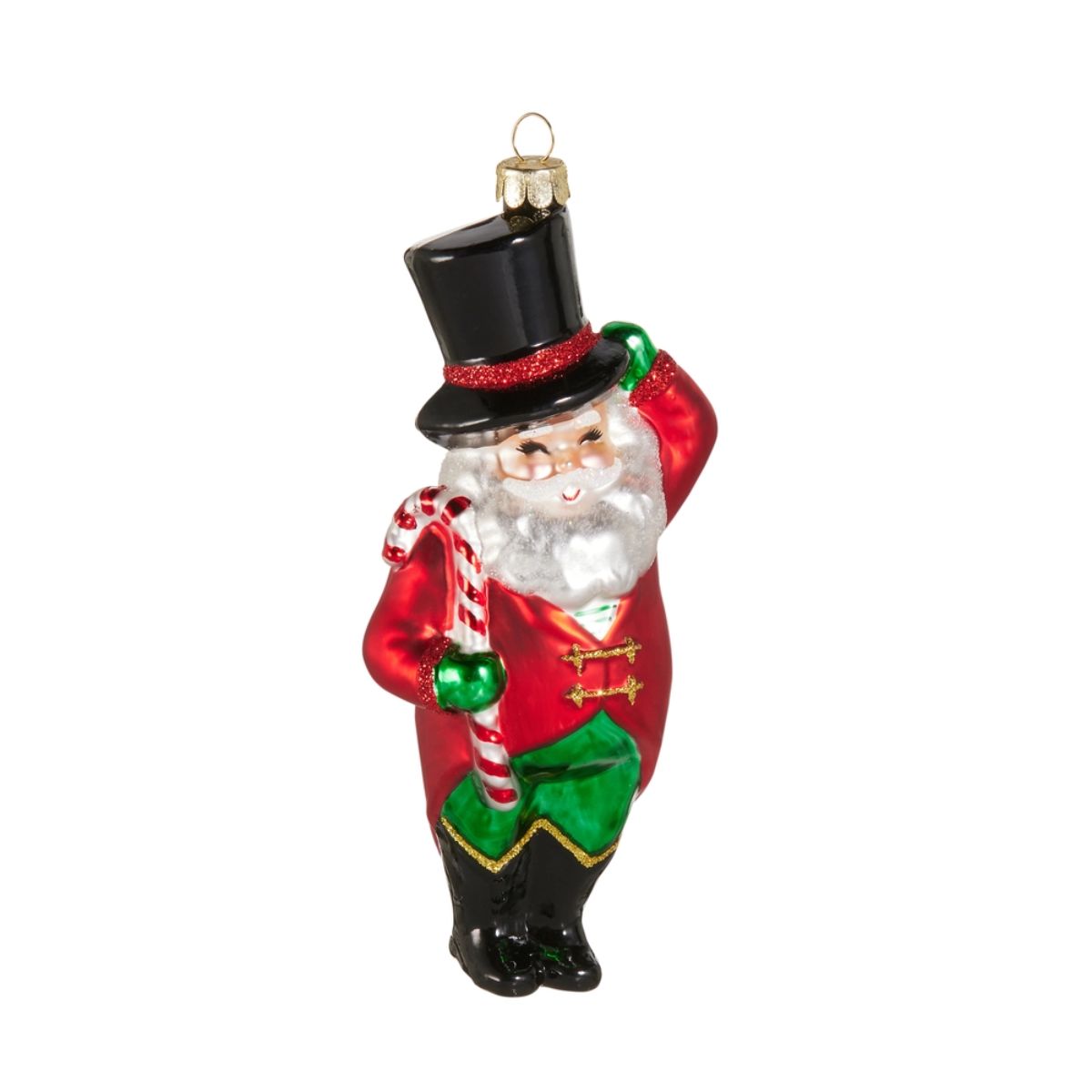 Raz 6 in. Holiday Circus Santa Ornament