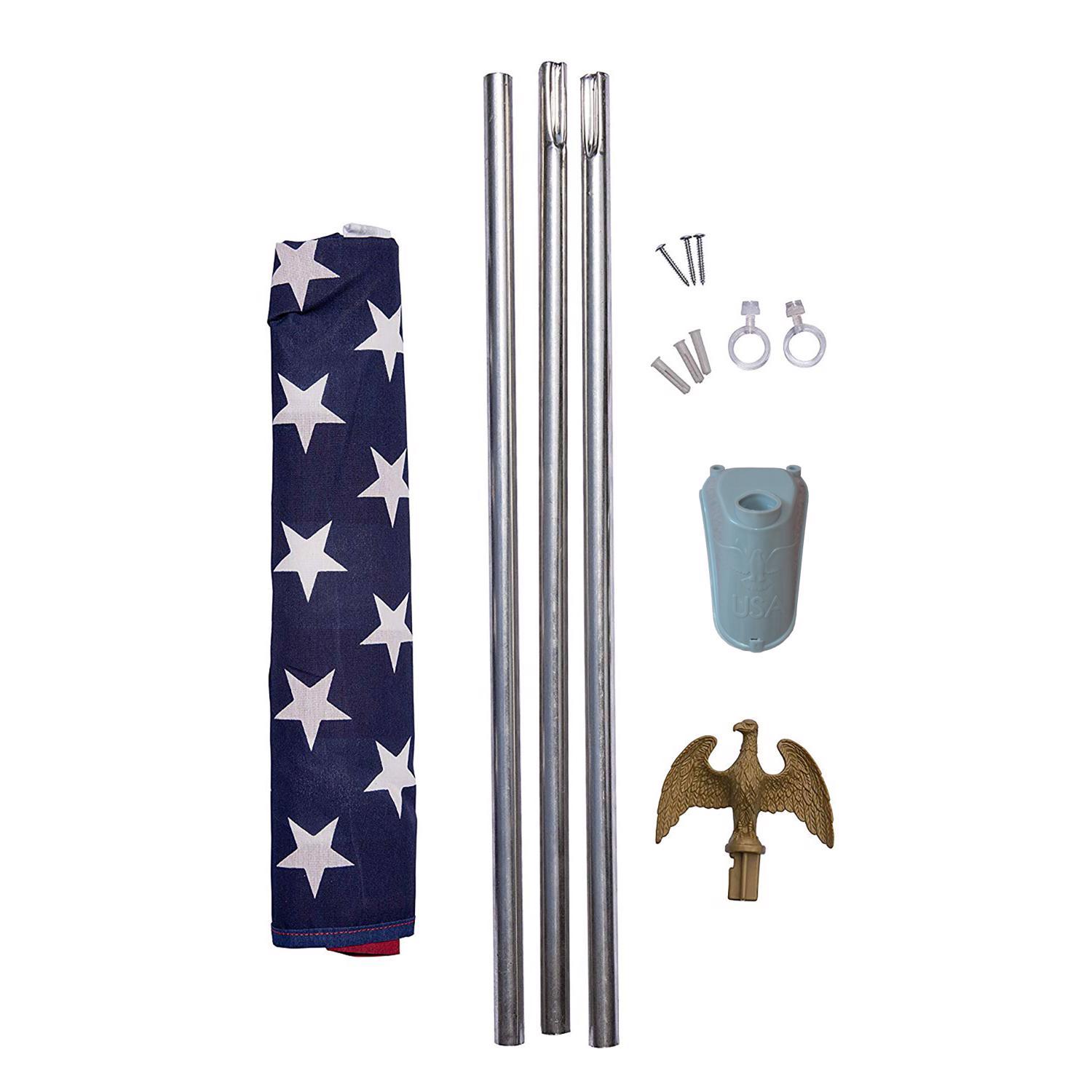 Valley Forge American Flag Kit 36 in. H X 60 in. W