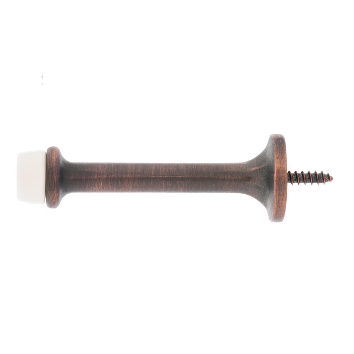 Ace Metal Oil Rubbed Bronze Rigid Door Stop Mounts to door and wall 1/8 in.