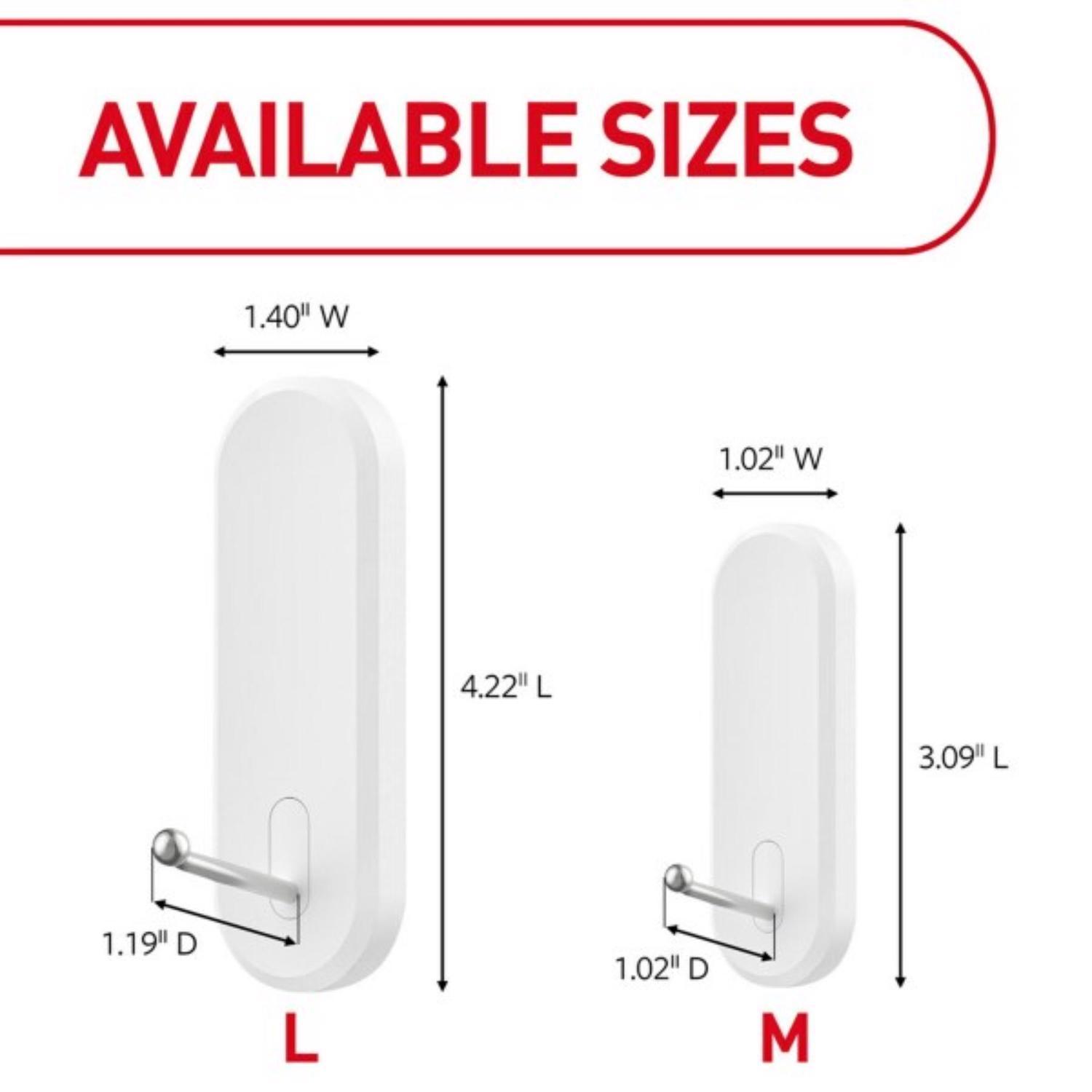 3M Command Medium Plastic Wire Hooks 3.16 in. L 2 pk