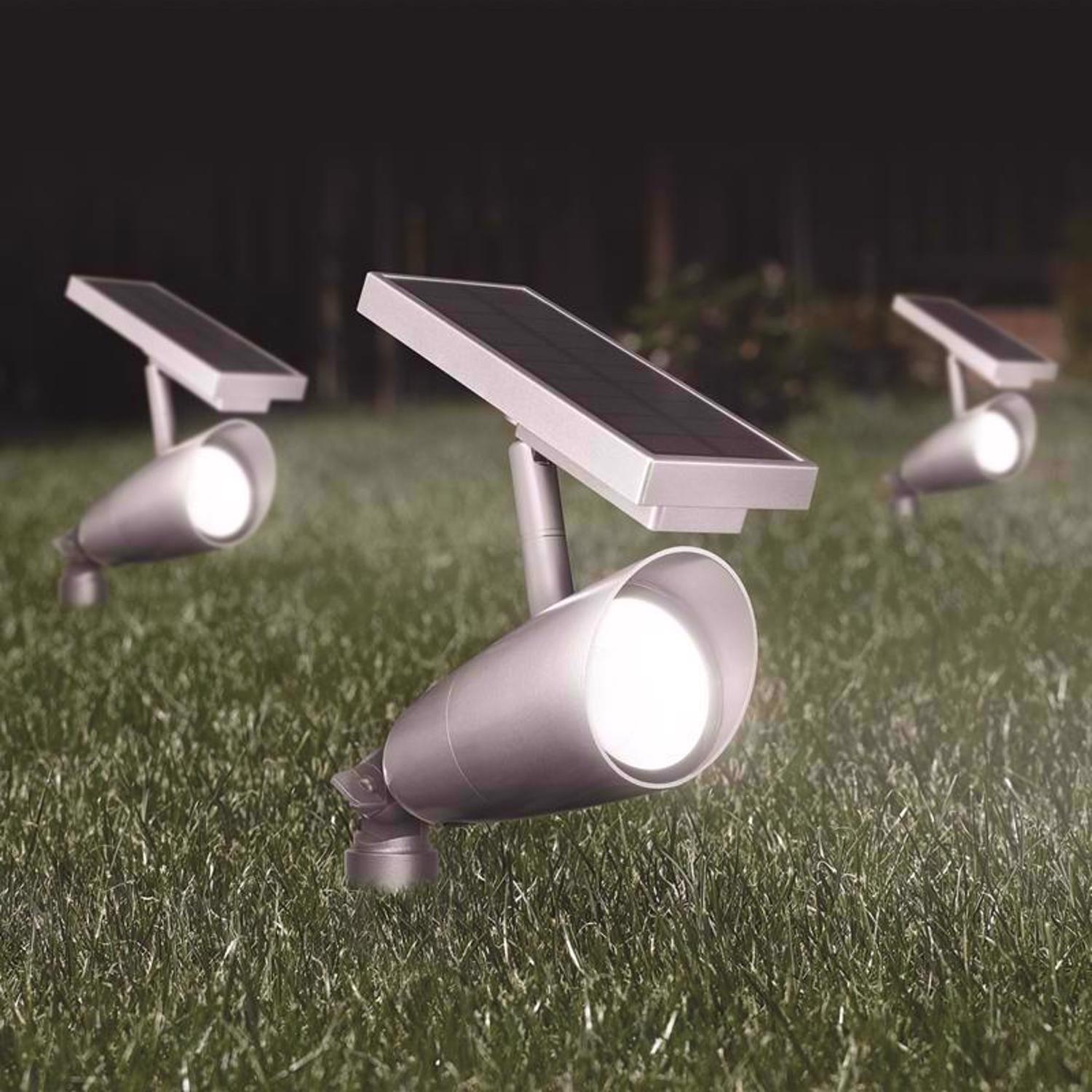 Feit OneSync Brushed Nickel Solar Powered 1 W LED Spotlight 1 pk