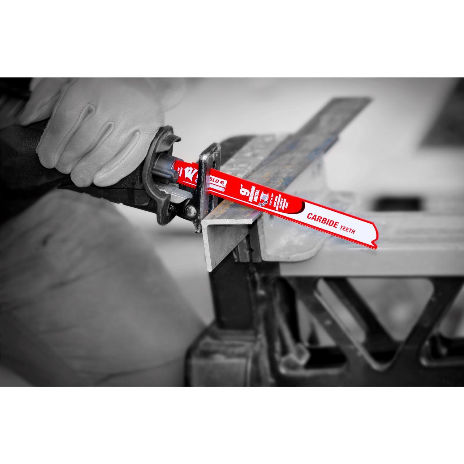 Diablo Steel Demon 6 in. Carbide Tipped Medium Metal Reciprocating Saw Blade 10 TPI 1 pk