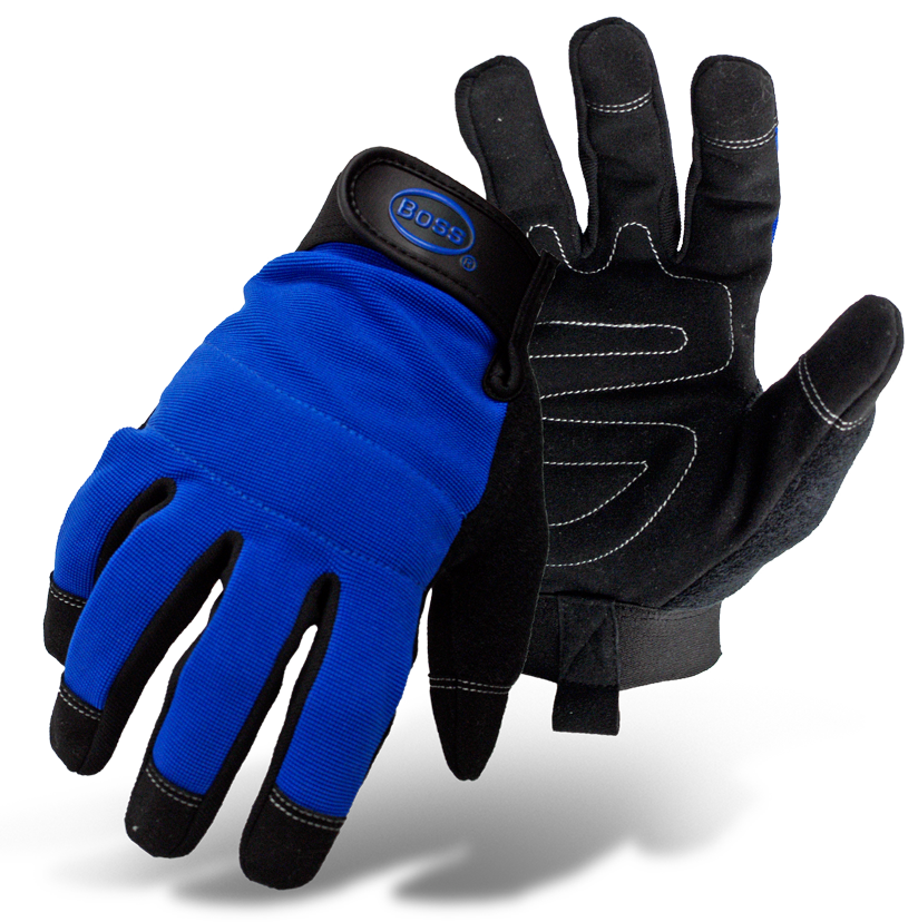 Glove Utility Spandex Blue XL