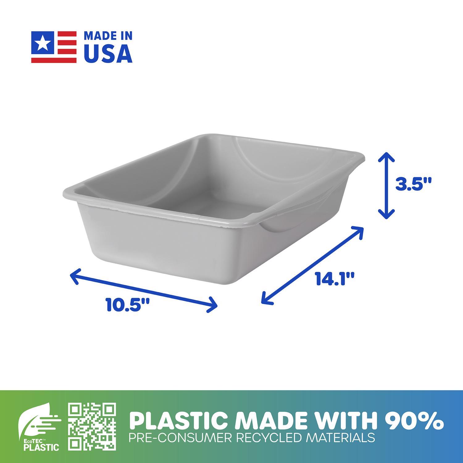 Petmate Plastic Assorted Litter Box 1 pk