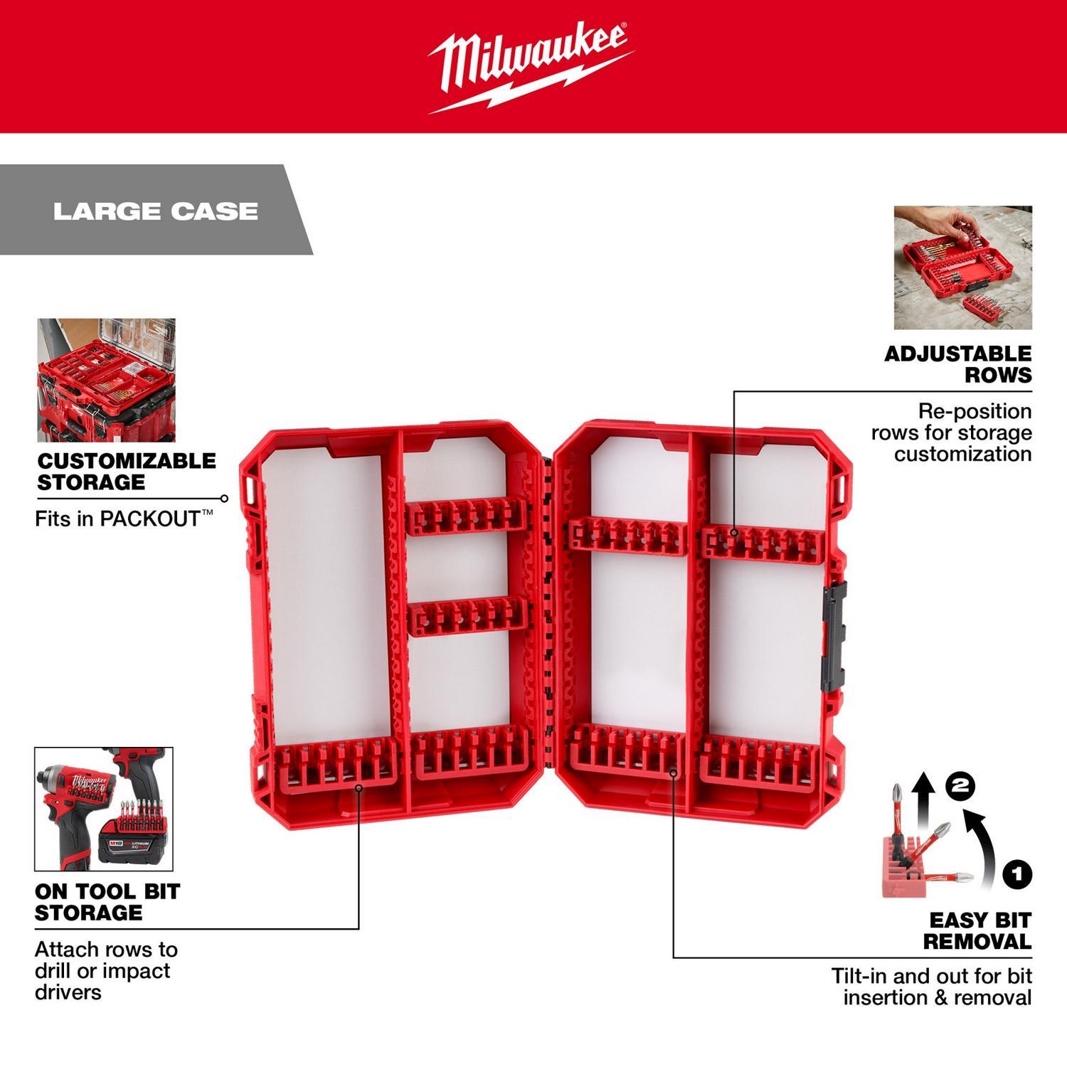 Milwaukee Shockwave Impact Duty Hex 10.3 in. L Drill and Driver Bit Set Alloy Steel 60 pc