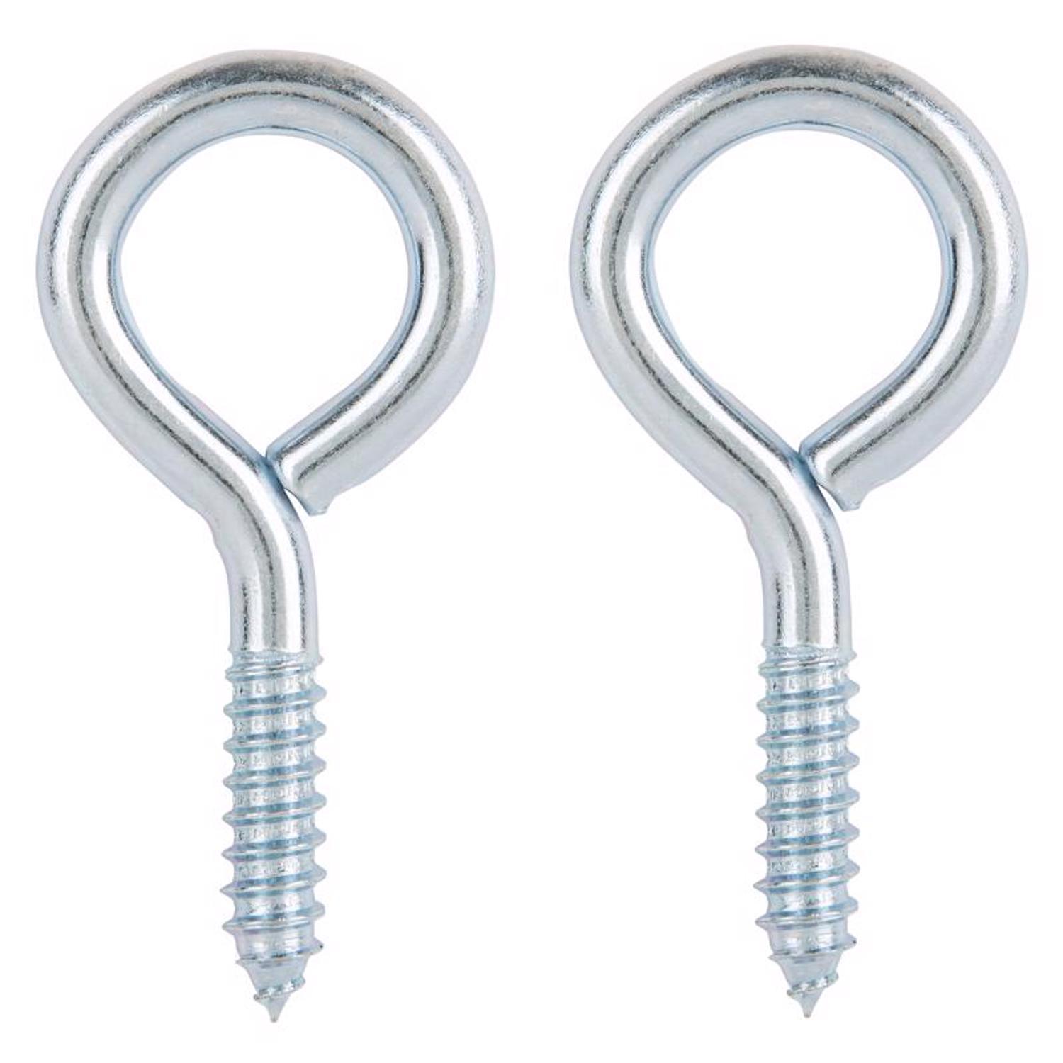 Ace 7/16 in. D X 3-7/8 in. L Zinc-Plated Steel Screw Eye 325 lb. cap. 2 pk