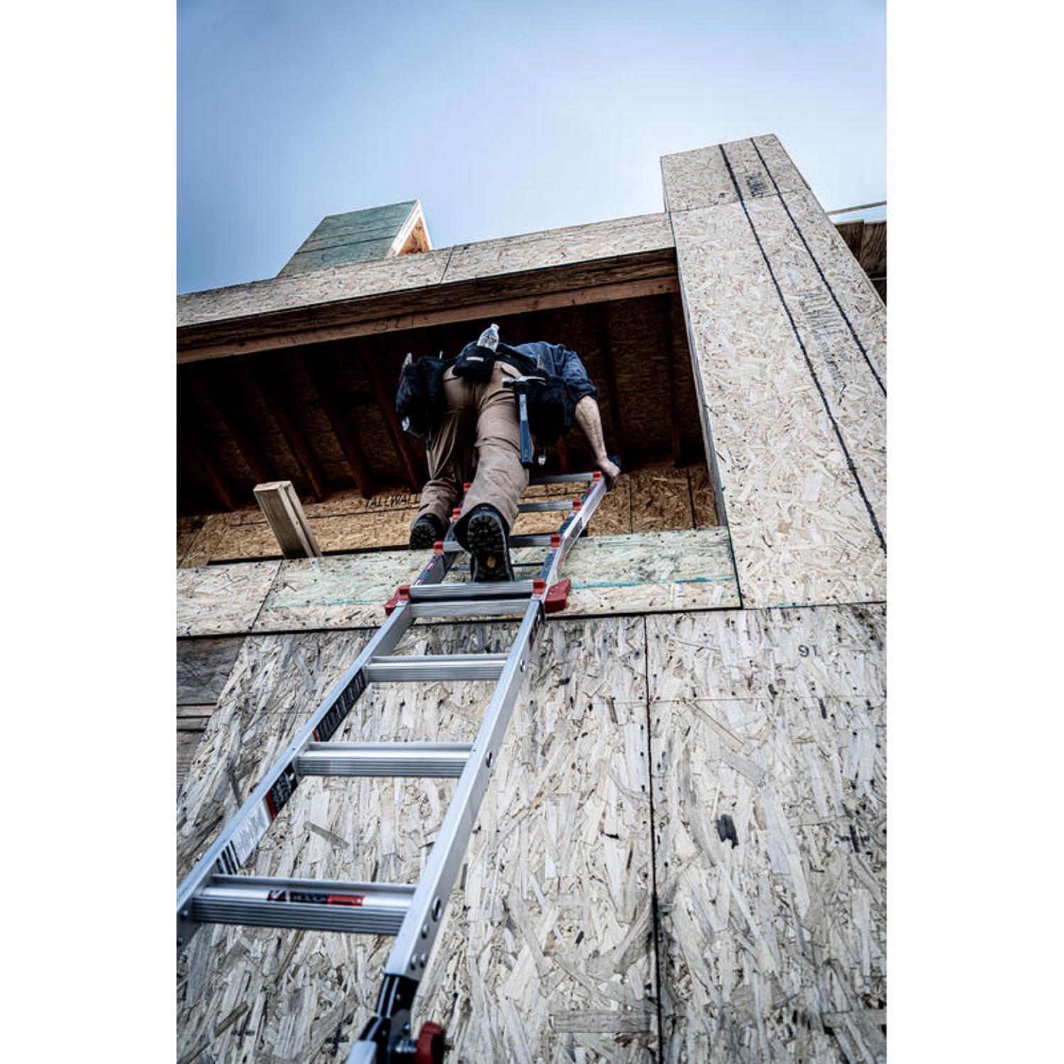 Little Giant Velocity 22 ft. H Aluminum Telescoping Multi-Position Ladder Type IA 300 lb. cap.
