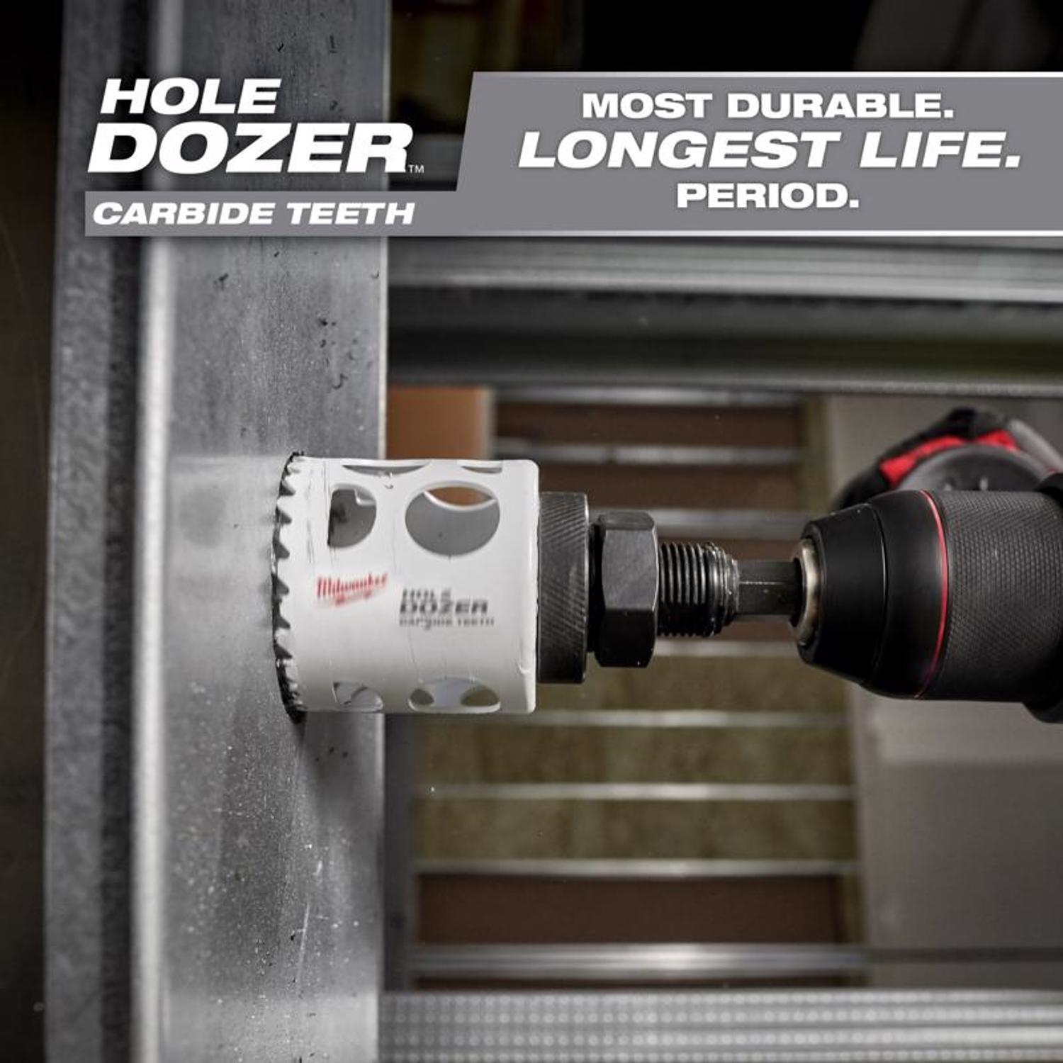 Milwaukee Hole Dozer 2 in. Carbide Tipped 1-7/8 in. L X 1/4 in. D Hole Saw