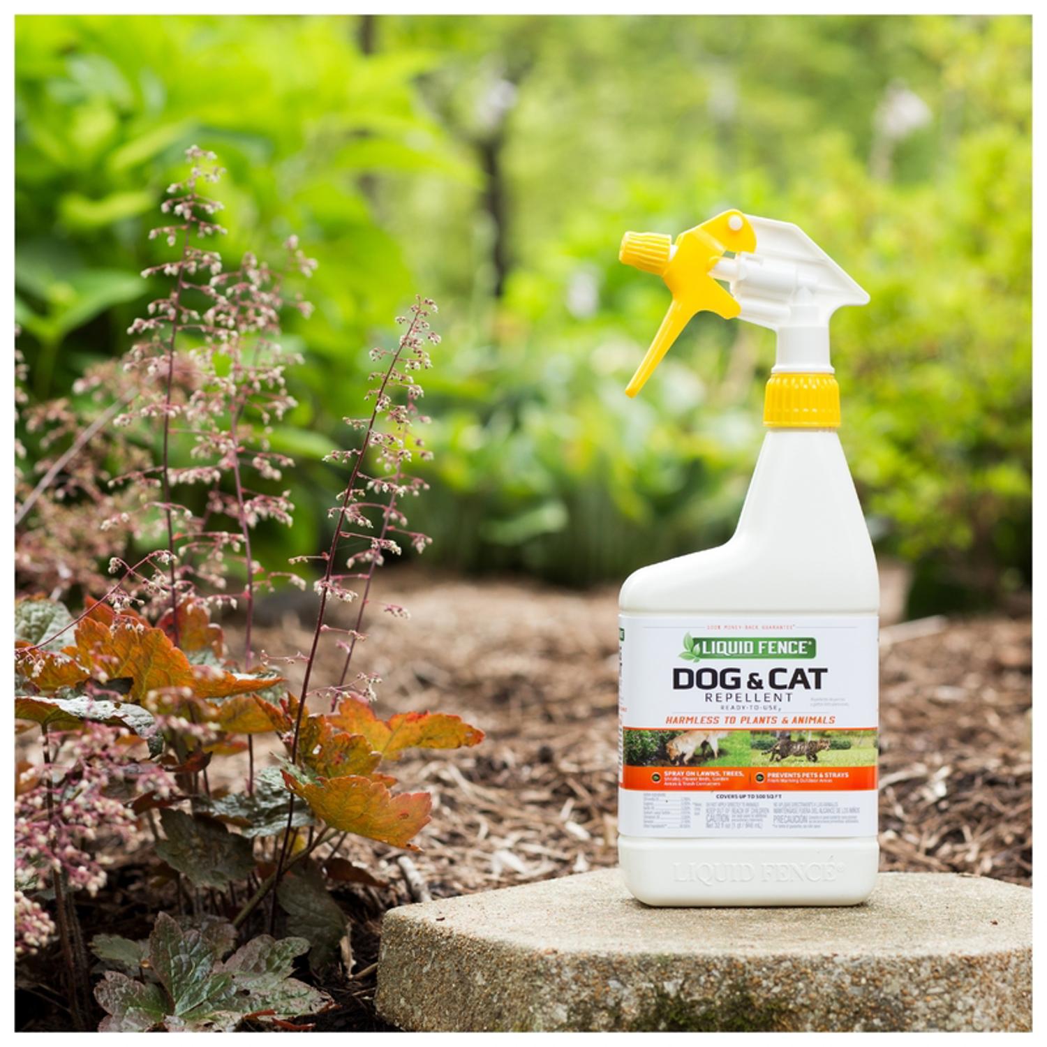 Liquid Fence Animal Repellent Spray For Cats and Dogs 32 oz