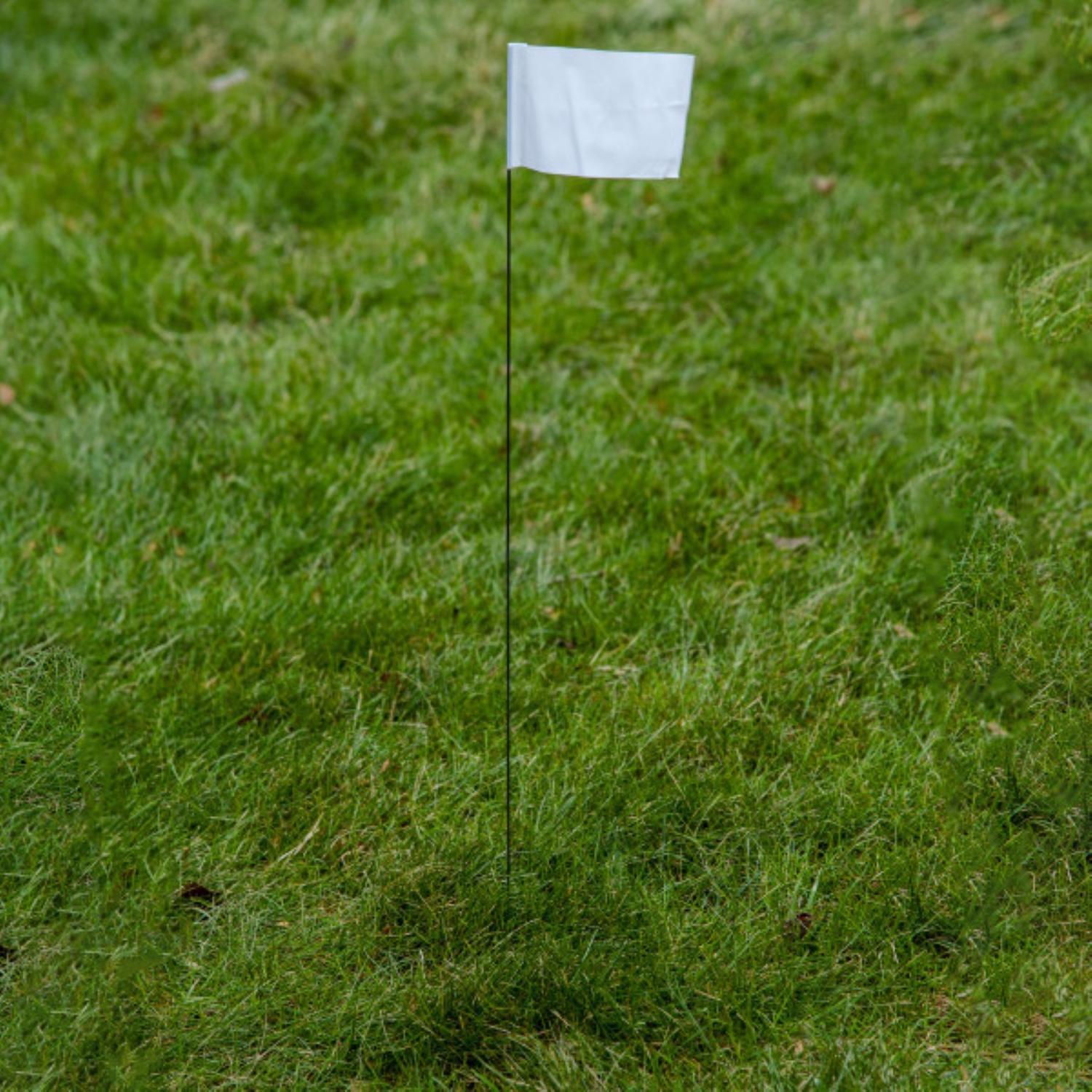 C.H. Hanson 21 in. White Marking Flags Polyvinyl 100 pk