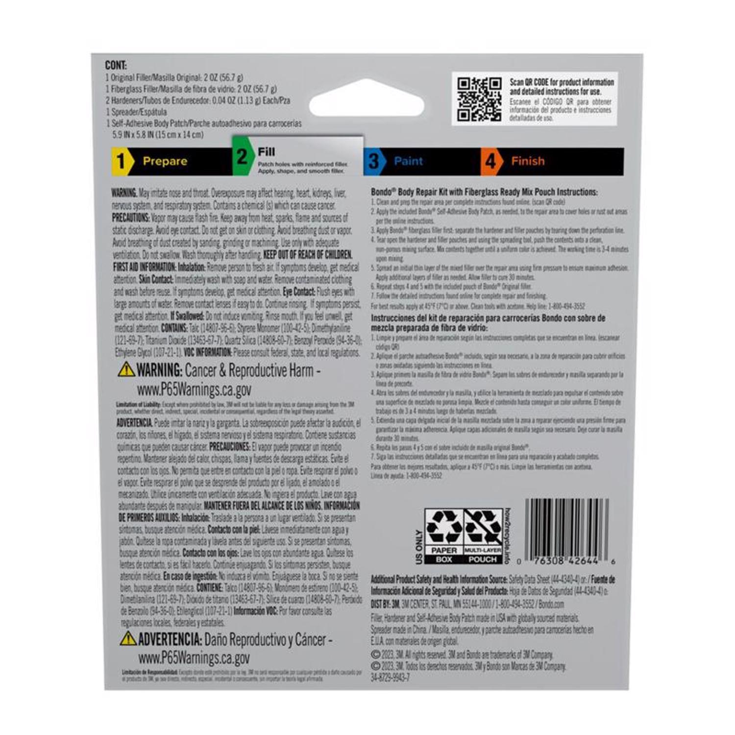 Bondo Auto Body Repair Kit